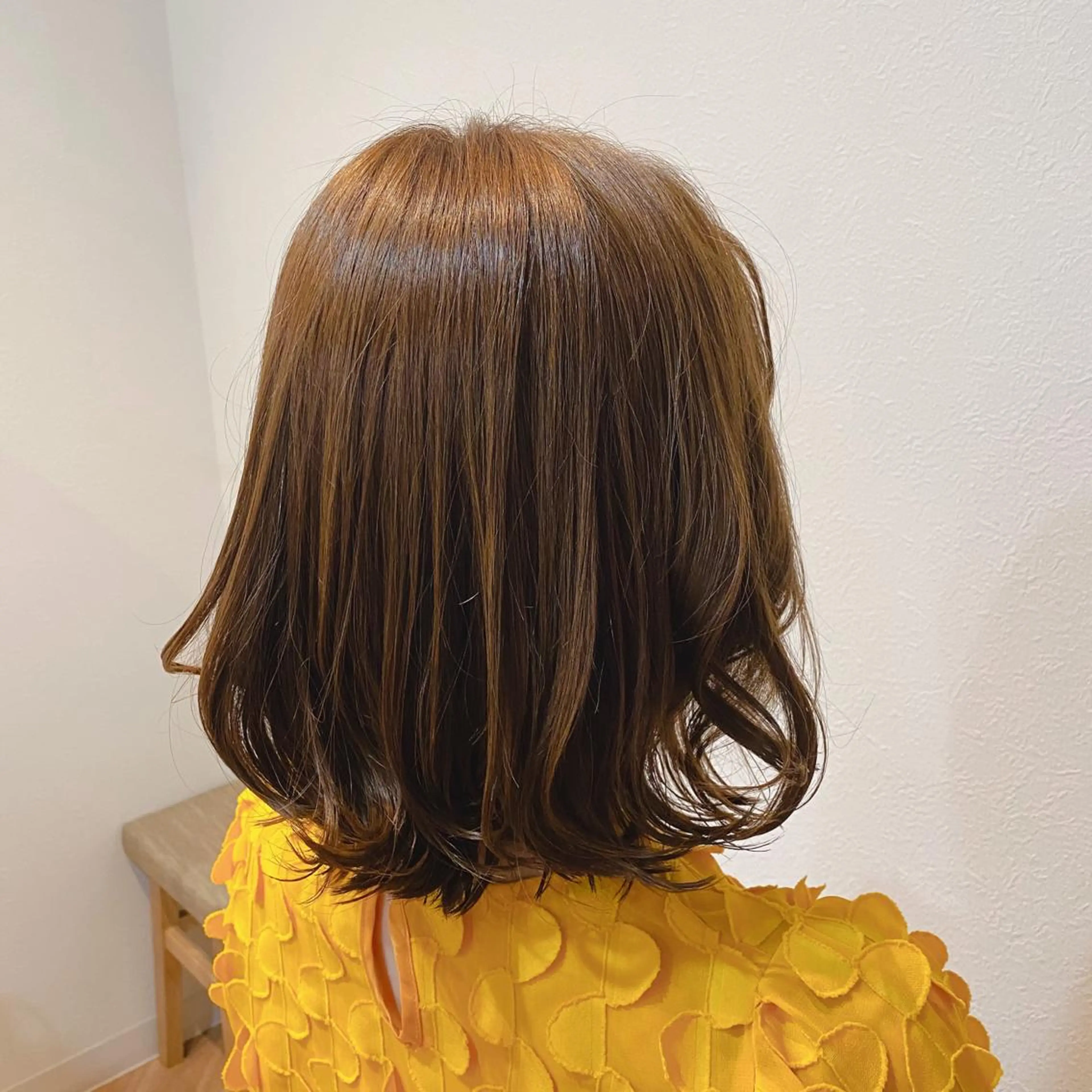 ミディアム カラー カット ヘアカラー トリートメント 髪質改善／艶カラー 🫧harunaのヘアスタイル