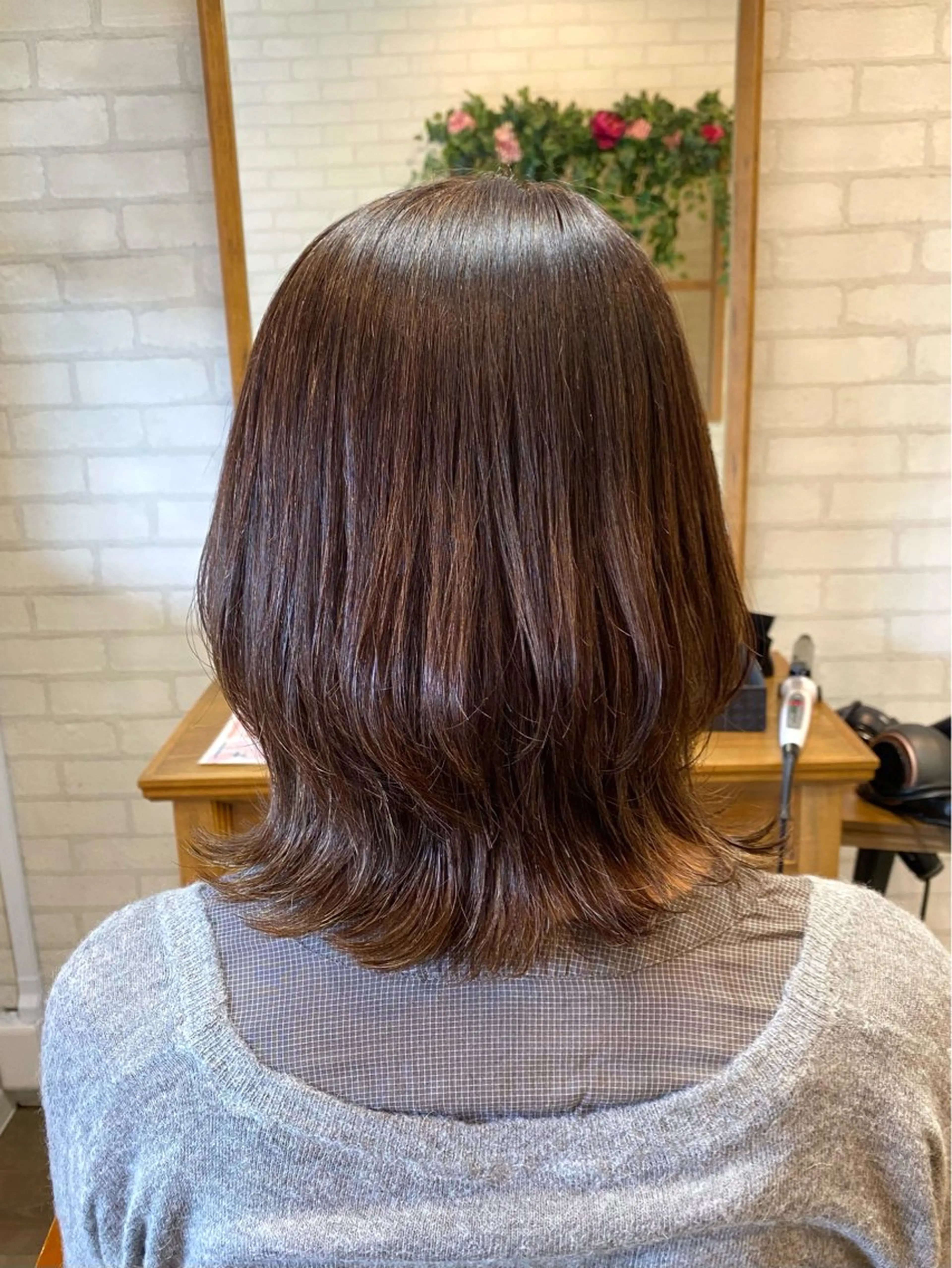 ミディアム カラー カット ヘアカラー ヘッドスパ Aujuaソムリエ 🎨‎♡HARUのヘアスタイル