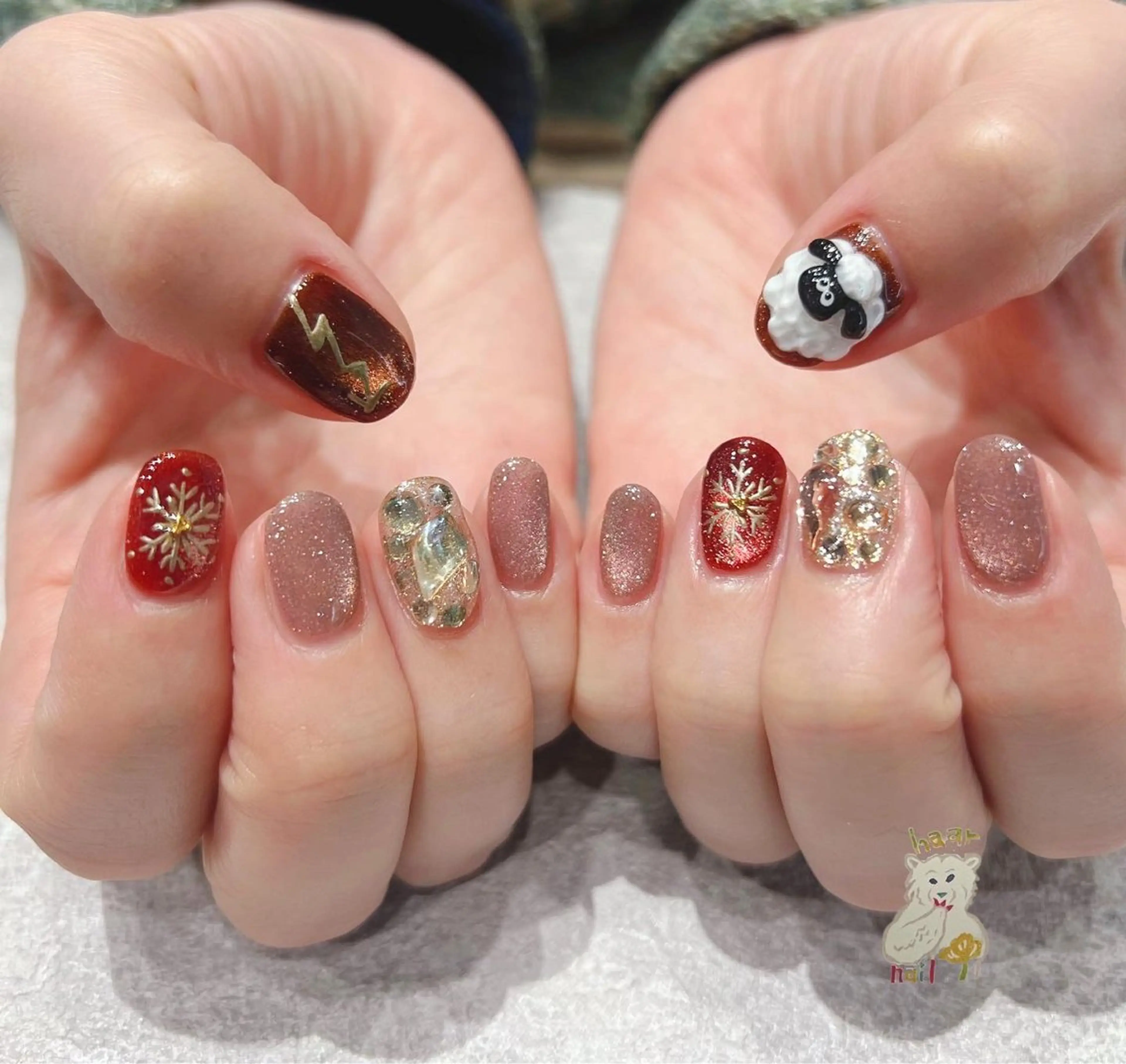 ネイル ハンドネイル 深田 加代のネイルデザイン
