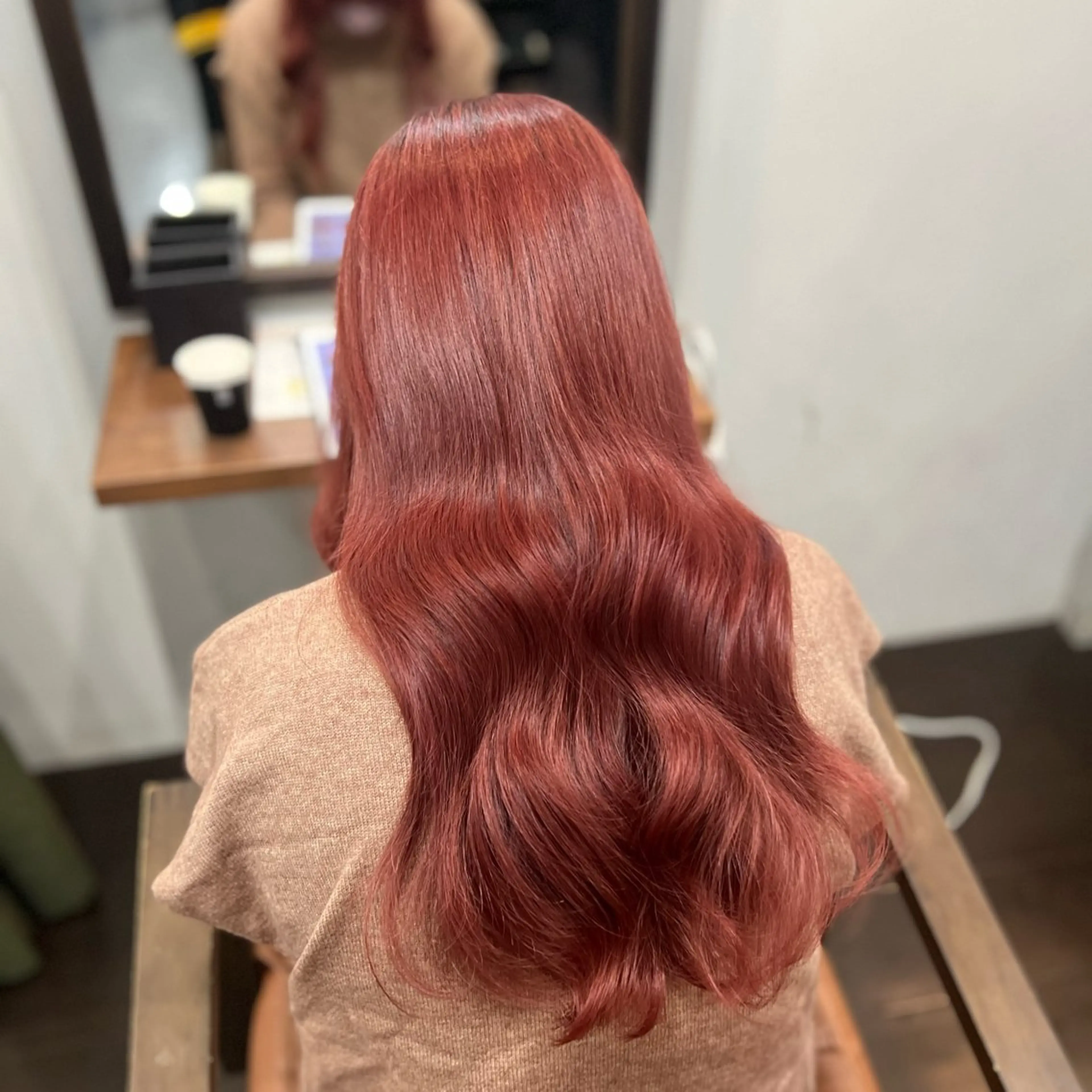 ロング カラー ピンクカラー 髪質改善✖️透明感/ レイヤー/はるなのヘアスタイル