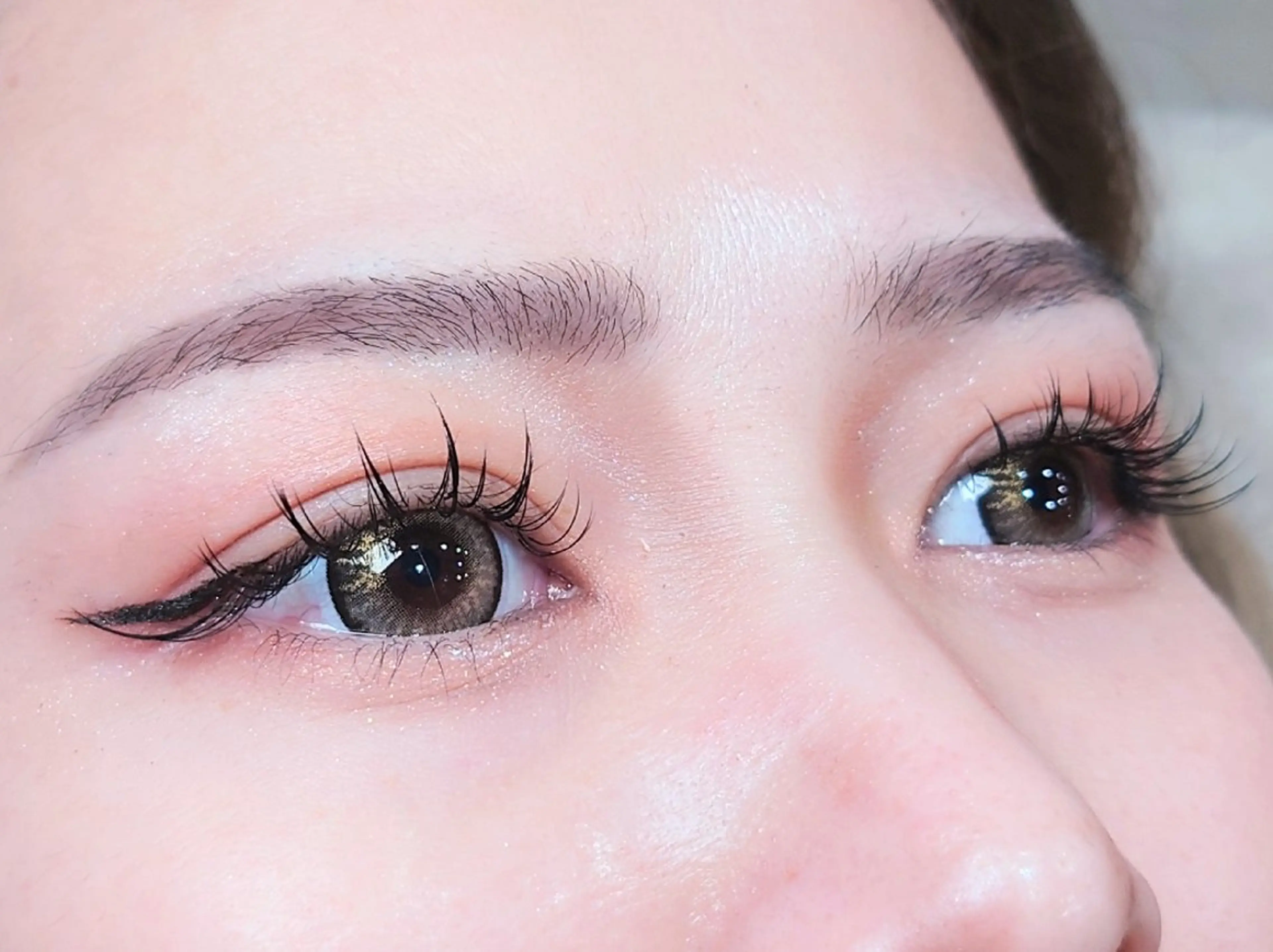 マツエク・マツパ 束感まつ毛 フラットラッシュ ワンホンマツエク マツエク joie ange 難波店 斎藤のマツエク・マツパデザイン