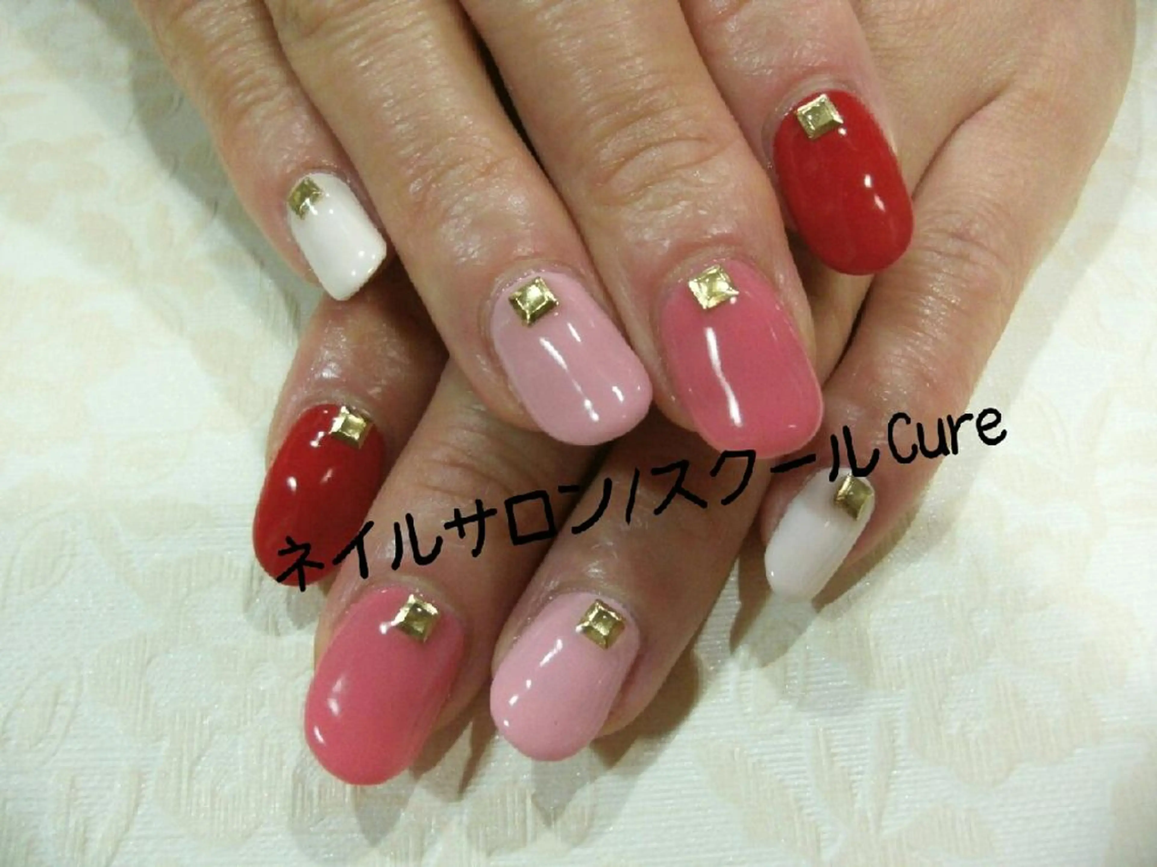 ミディアム ネイル ネイルサロン Cureのネイルデザイン