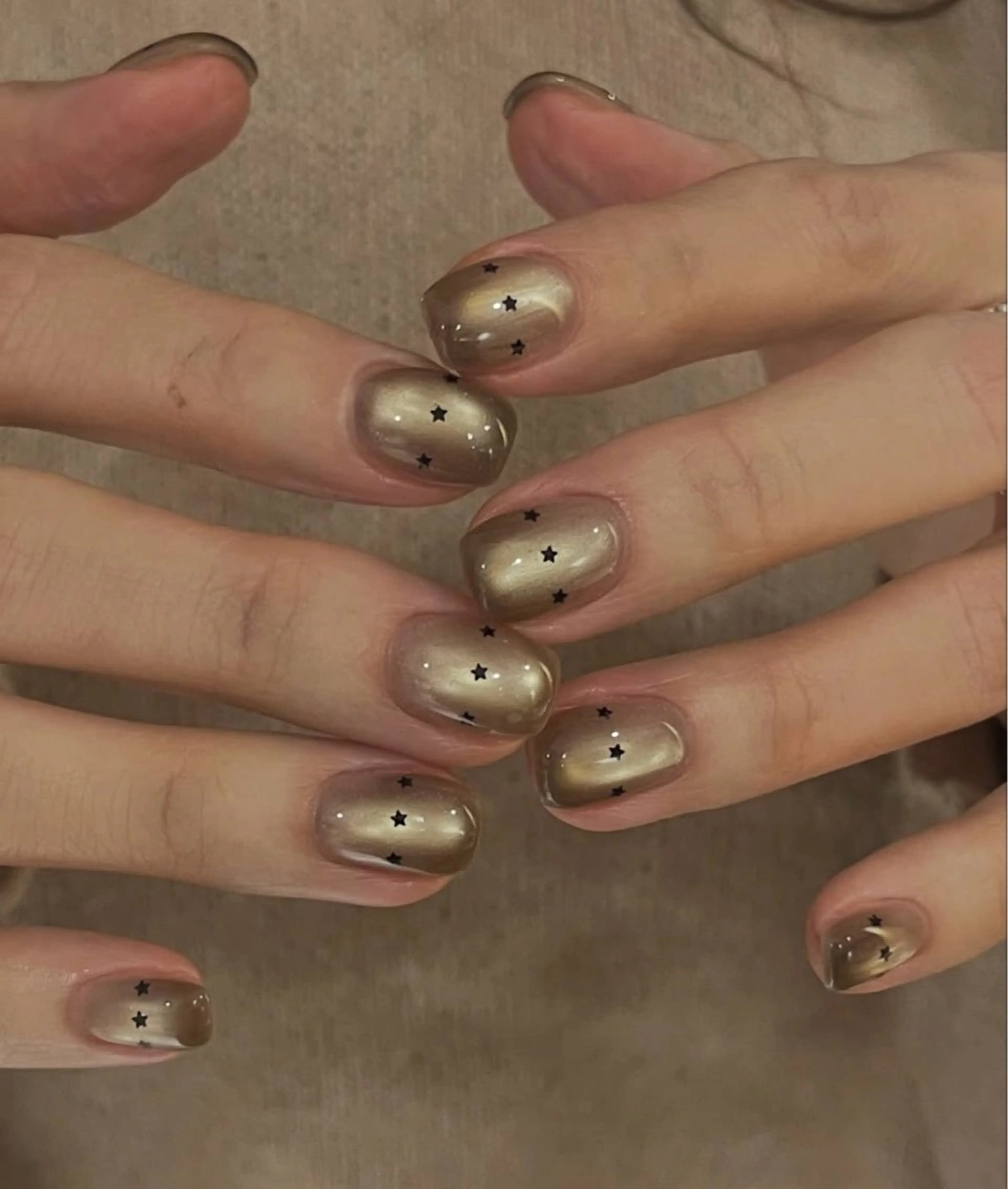 ネイル アートネイル オーロラネイル クリアネイル 長さ出し フレンチネイル K Kのネイルデザイン