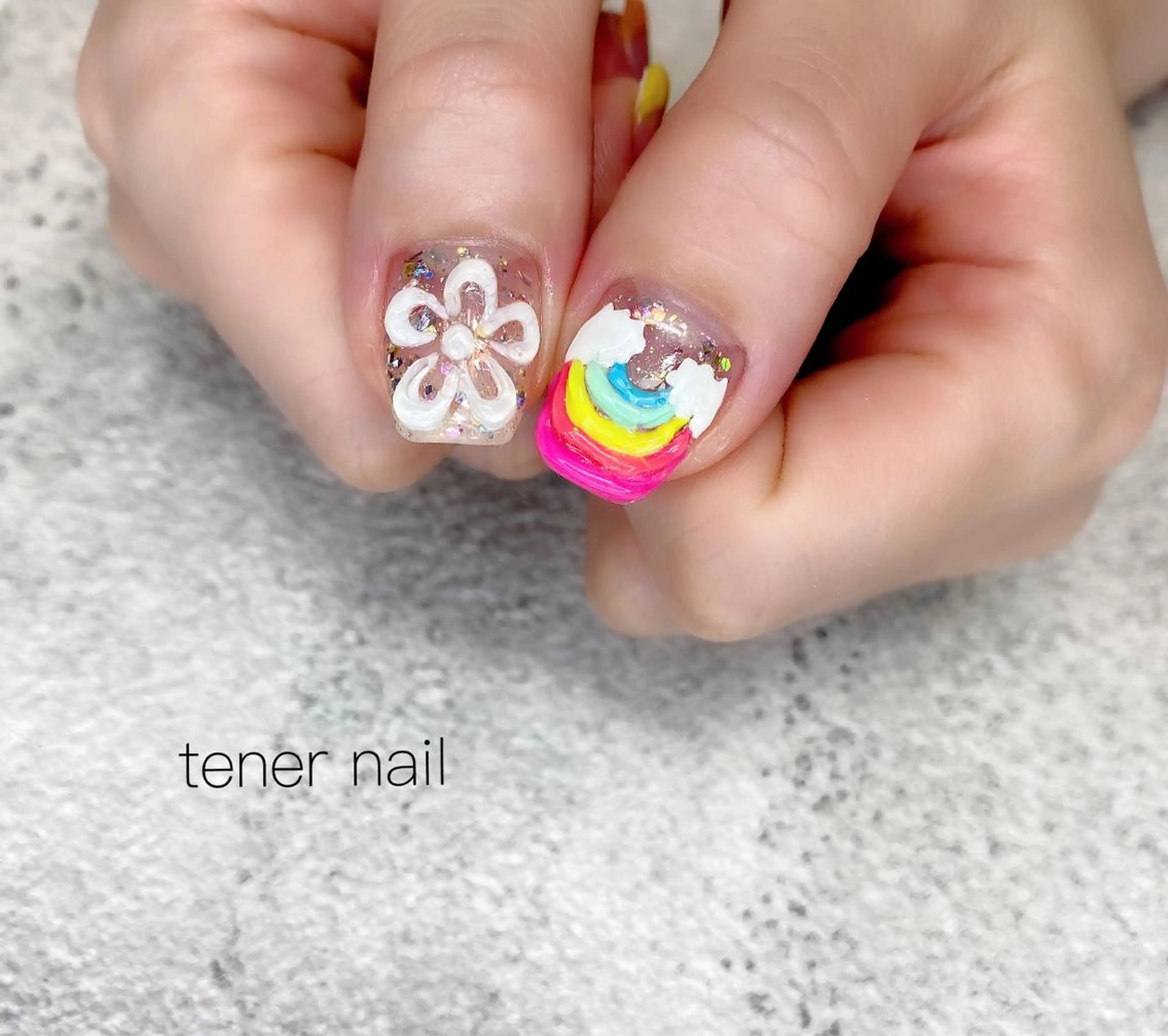 ネイル フラワーネイル テネルネイル tener nailのネイルデザイン