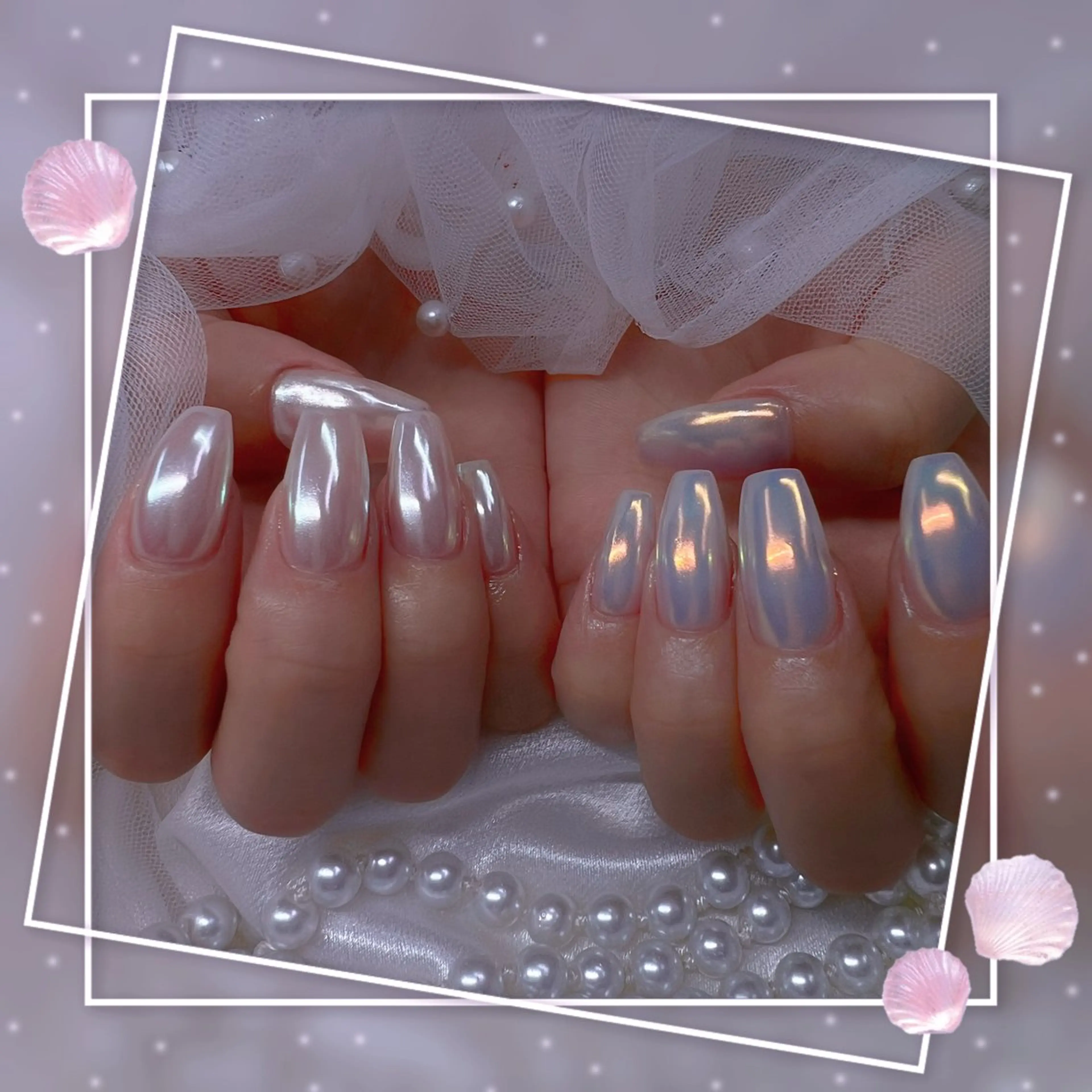 ネイル チークネイル フレンチネイル ガーリー グラデーション マグネットネイル ハンドネイル Chill Nailsalonのネイルデザイン