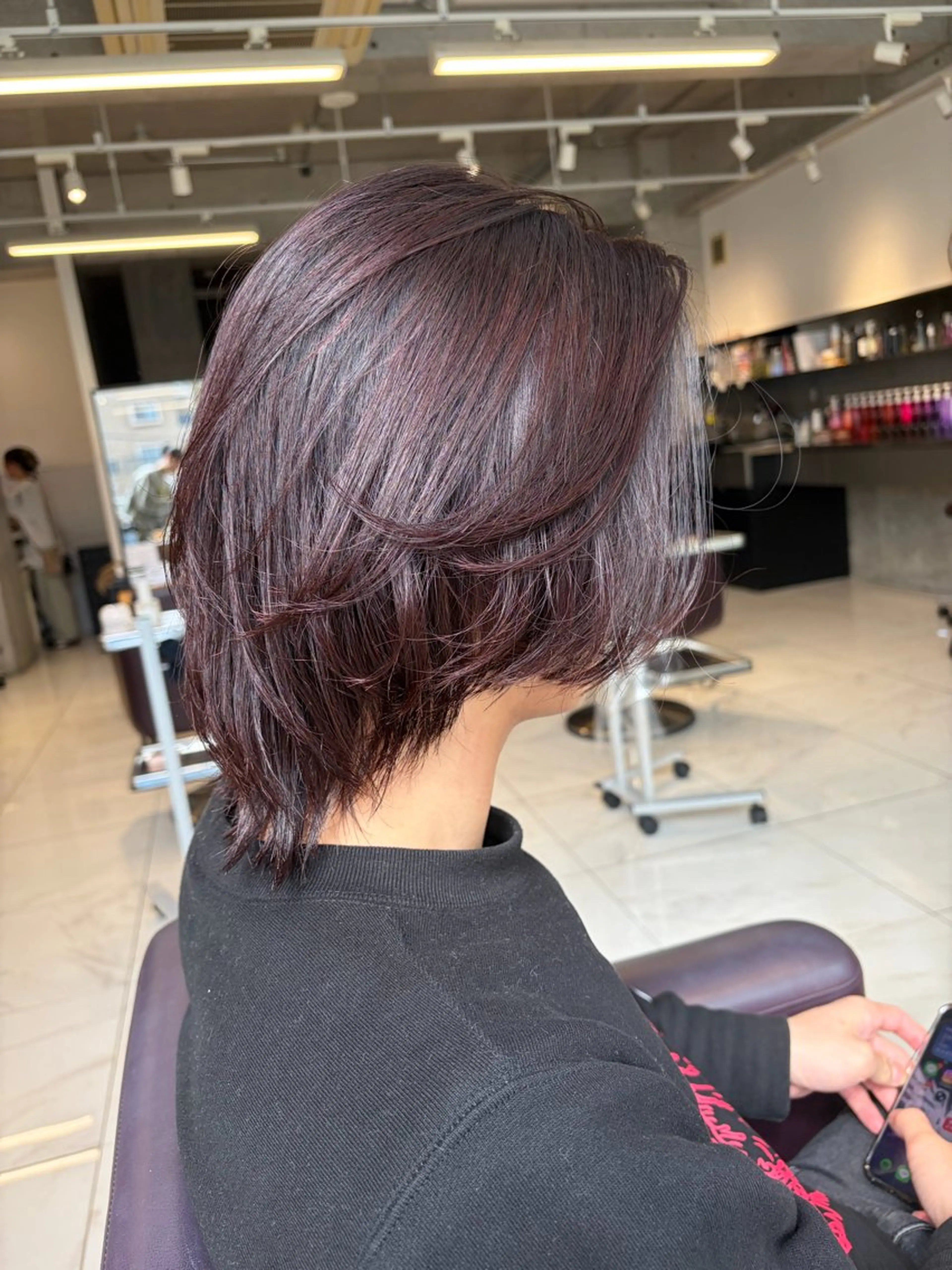 カラー ヘアカラー HINA/ボブカット /トリートメント🫧のヘアスタイル