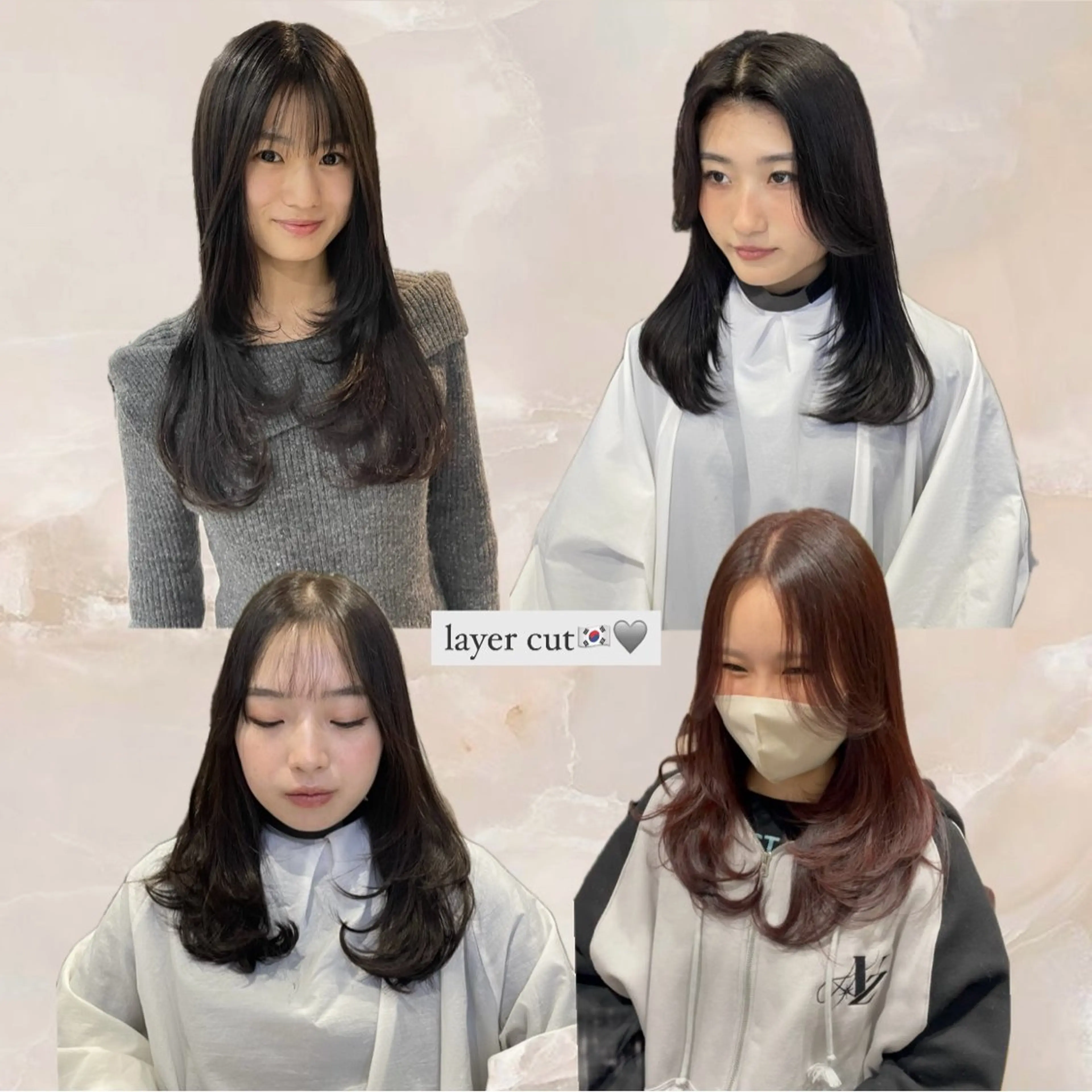 ロング 元平 未祐のヘアスタイル