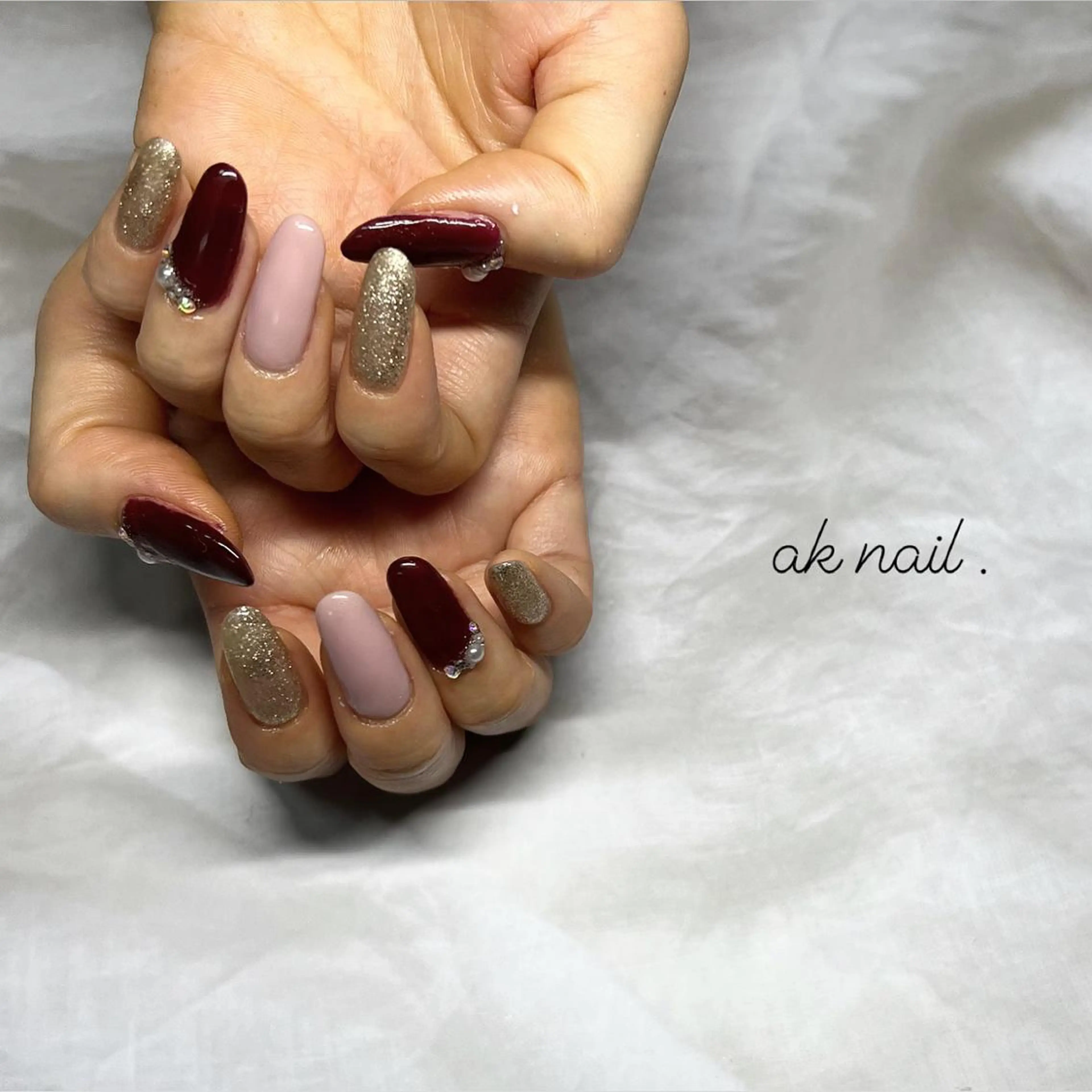 ネイル ハンドネイル ak nail .のネイルデザイン