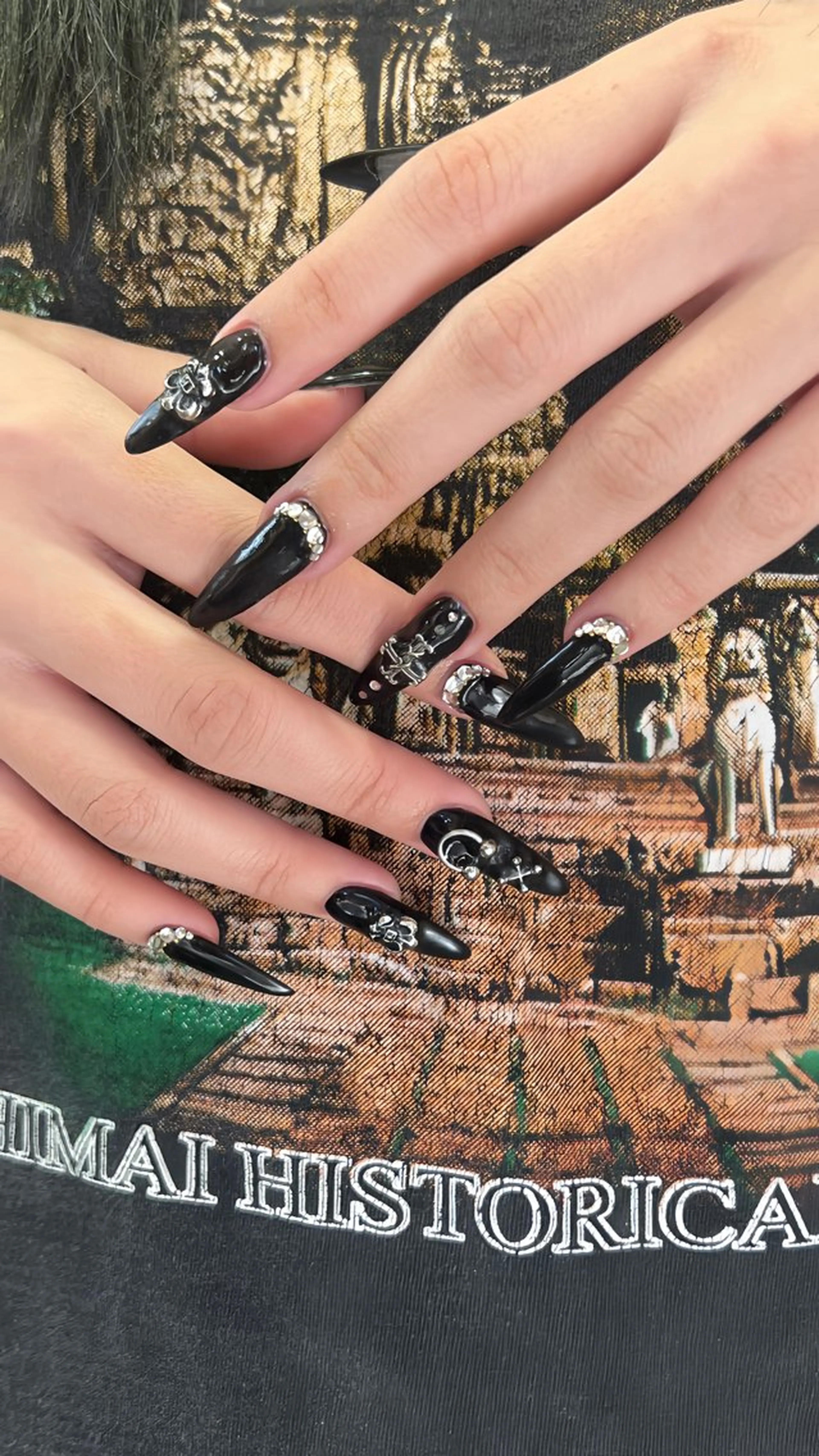 ネイル ハンドネイル 韓国🩶Y2Kネイル 💫くれはのネイルデザイン