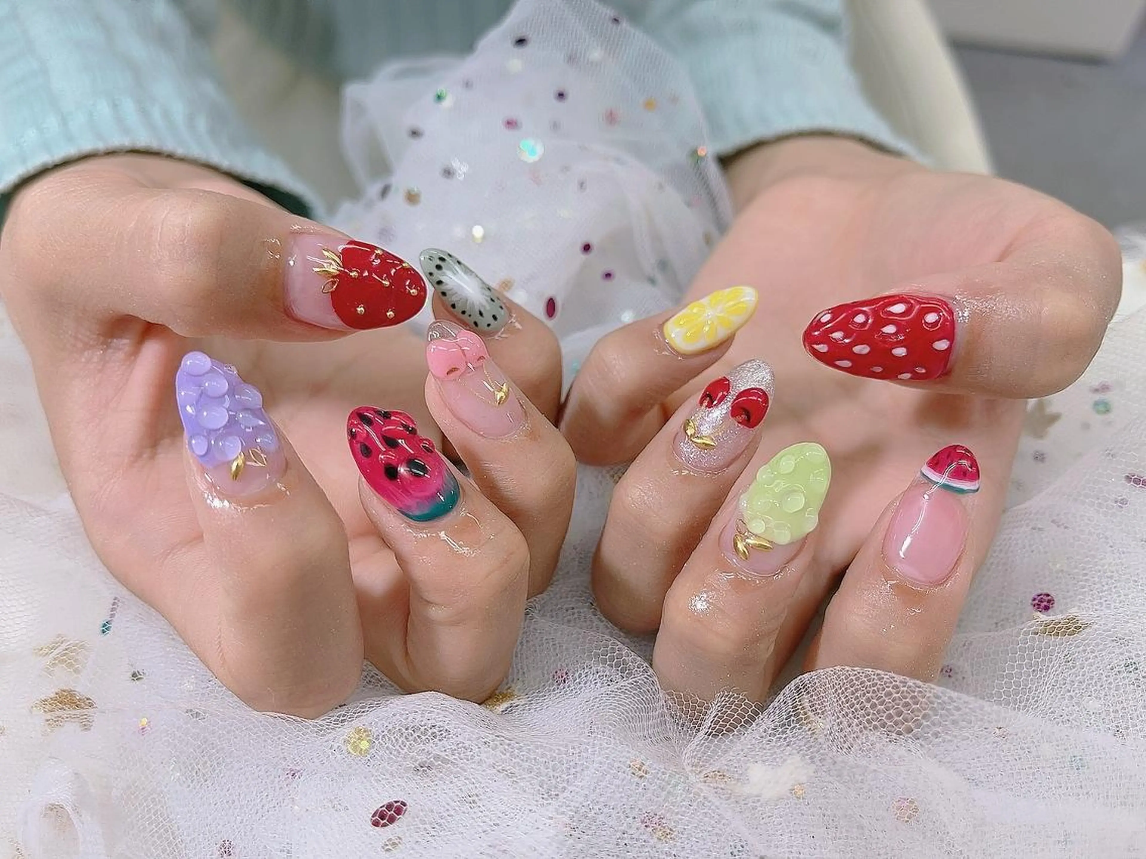 ネイル 🦋ネイルサロン ブラン🌈ゆりのネイルデザイン