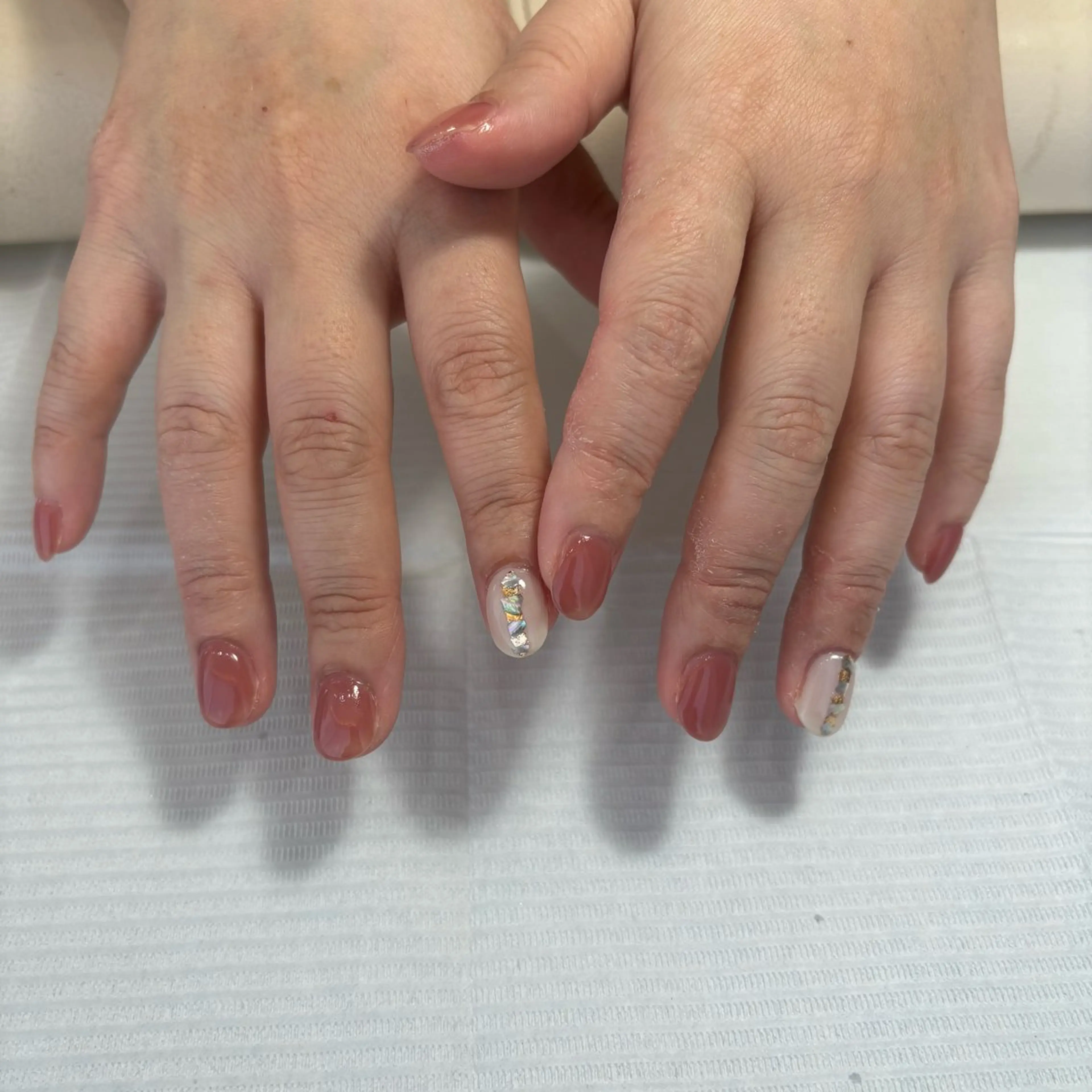 ネイル シンプルネイル アッカスタイル 天野のネイルデザイン