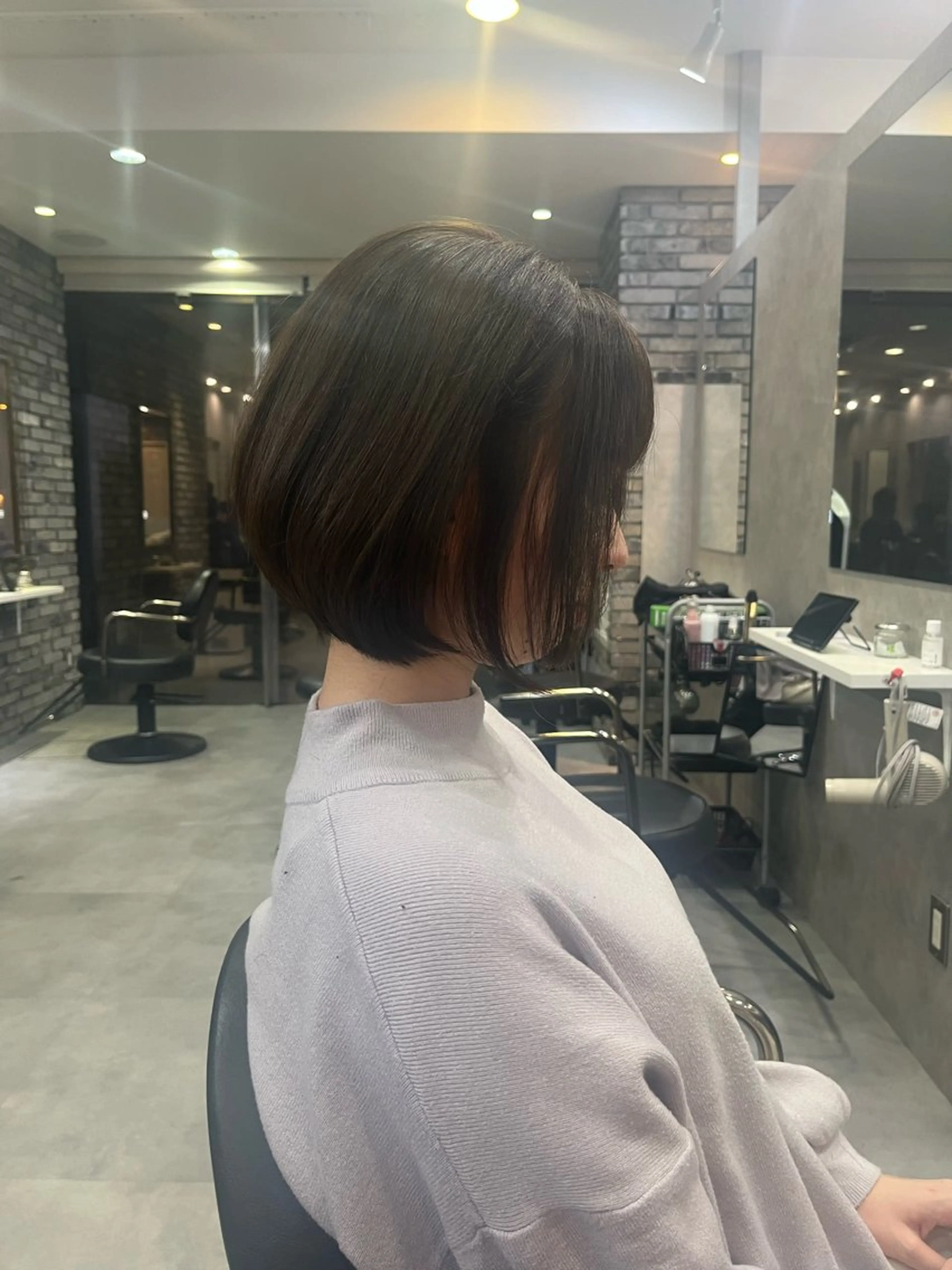 ショート カラー ロエ平尾山荘所属・平尾/高宮/艶カラー /ハイライト/綜一郎のヘアスタイル