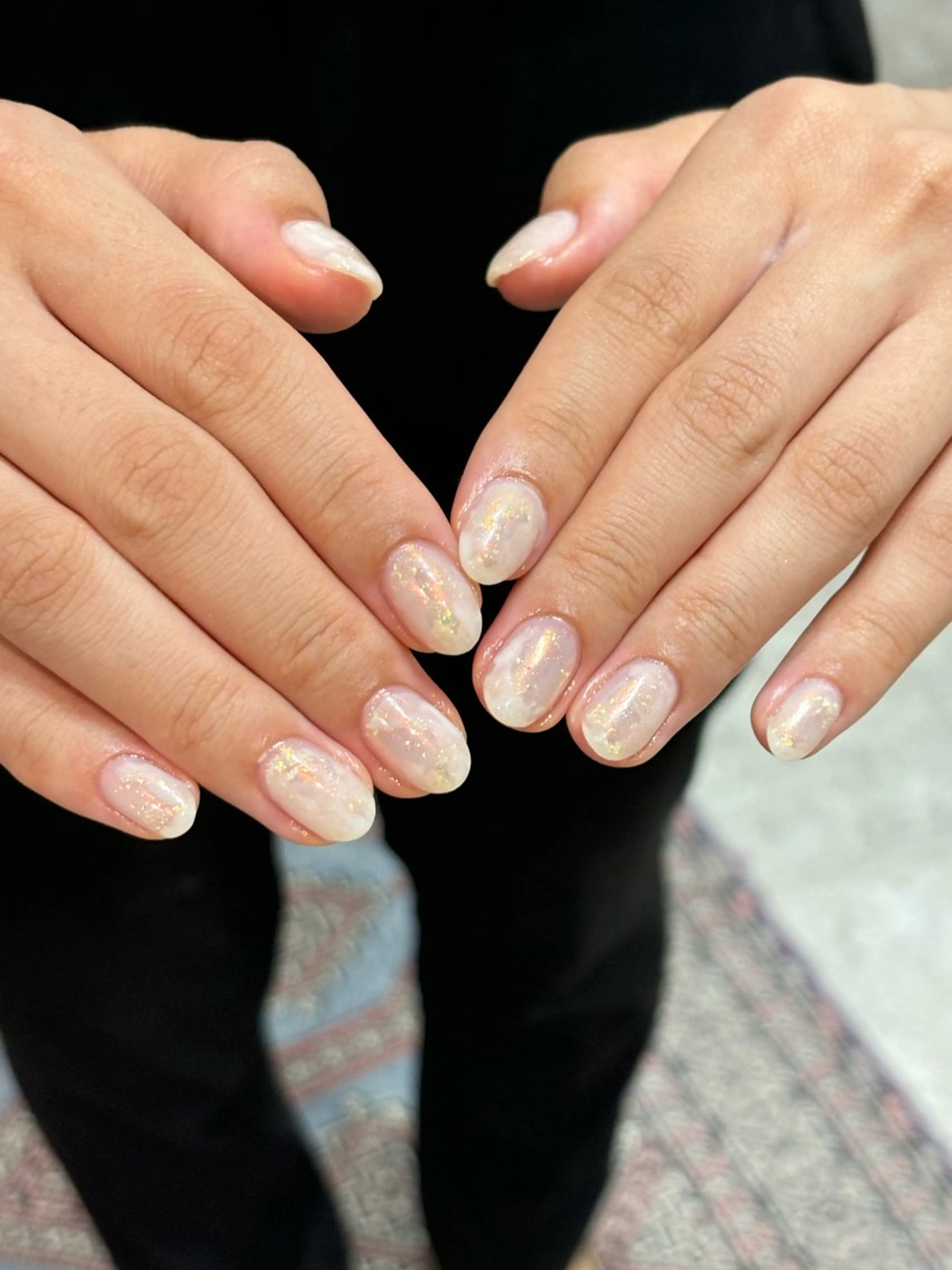 ネイル ハンドネイル 0203ムニムサン 💙Honokaのネイルデザイン