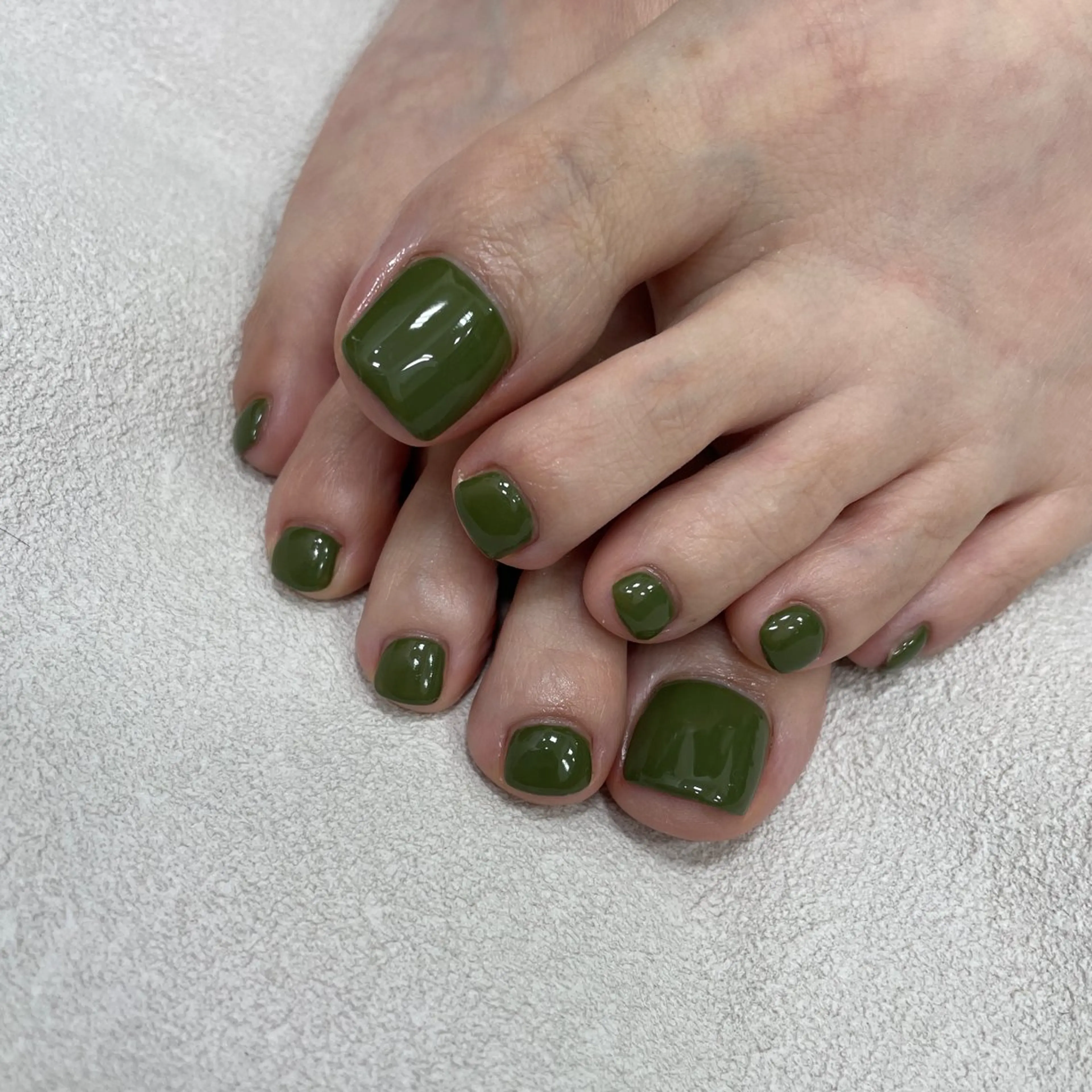 【Foot】ワンカラー/ラメ(クリアベース)の写真