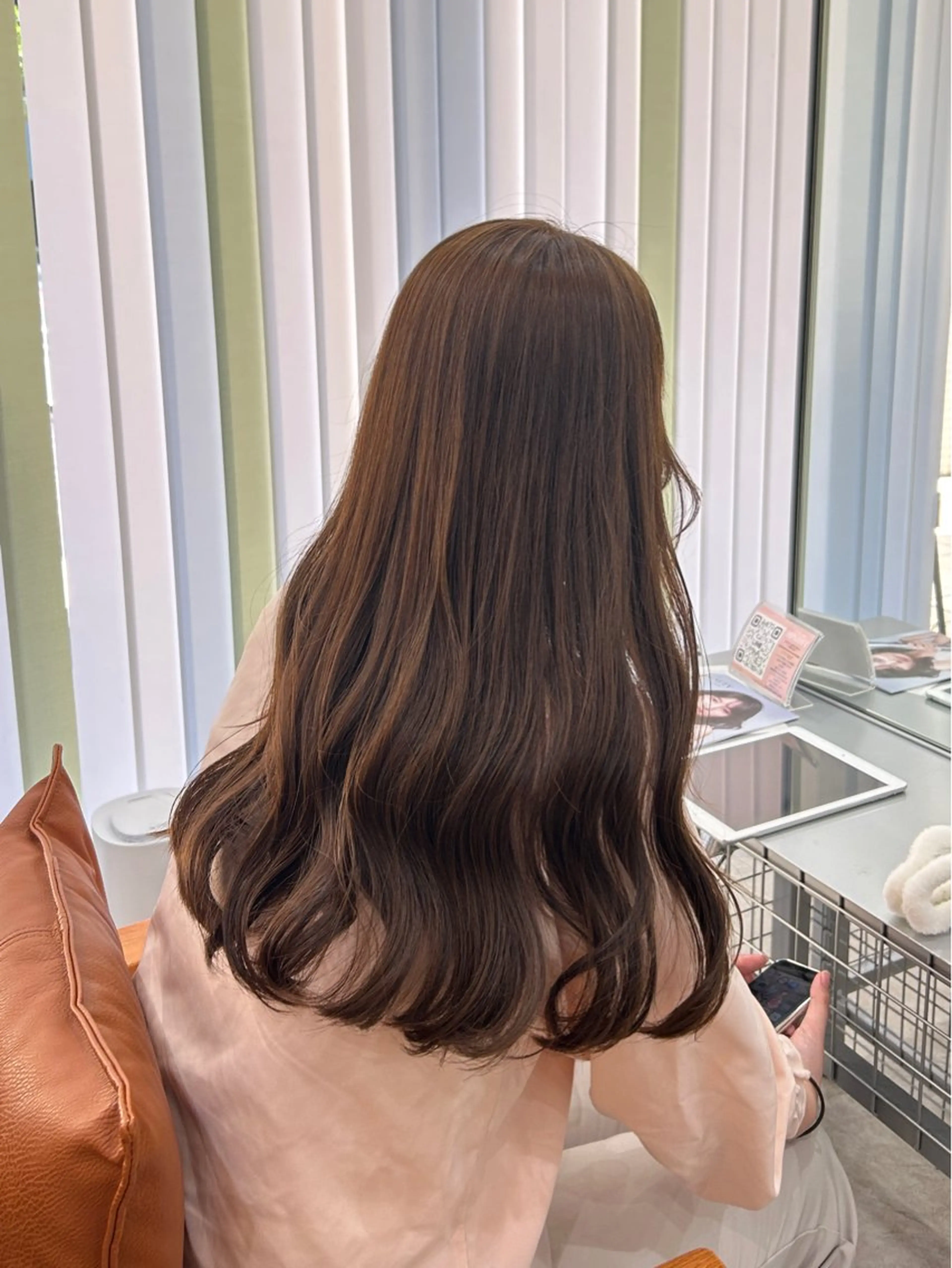 ロング ヘアカラー トリートメント MIDORI🎀 透明感/ベージュのヘアスタイル