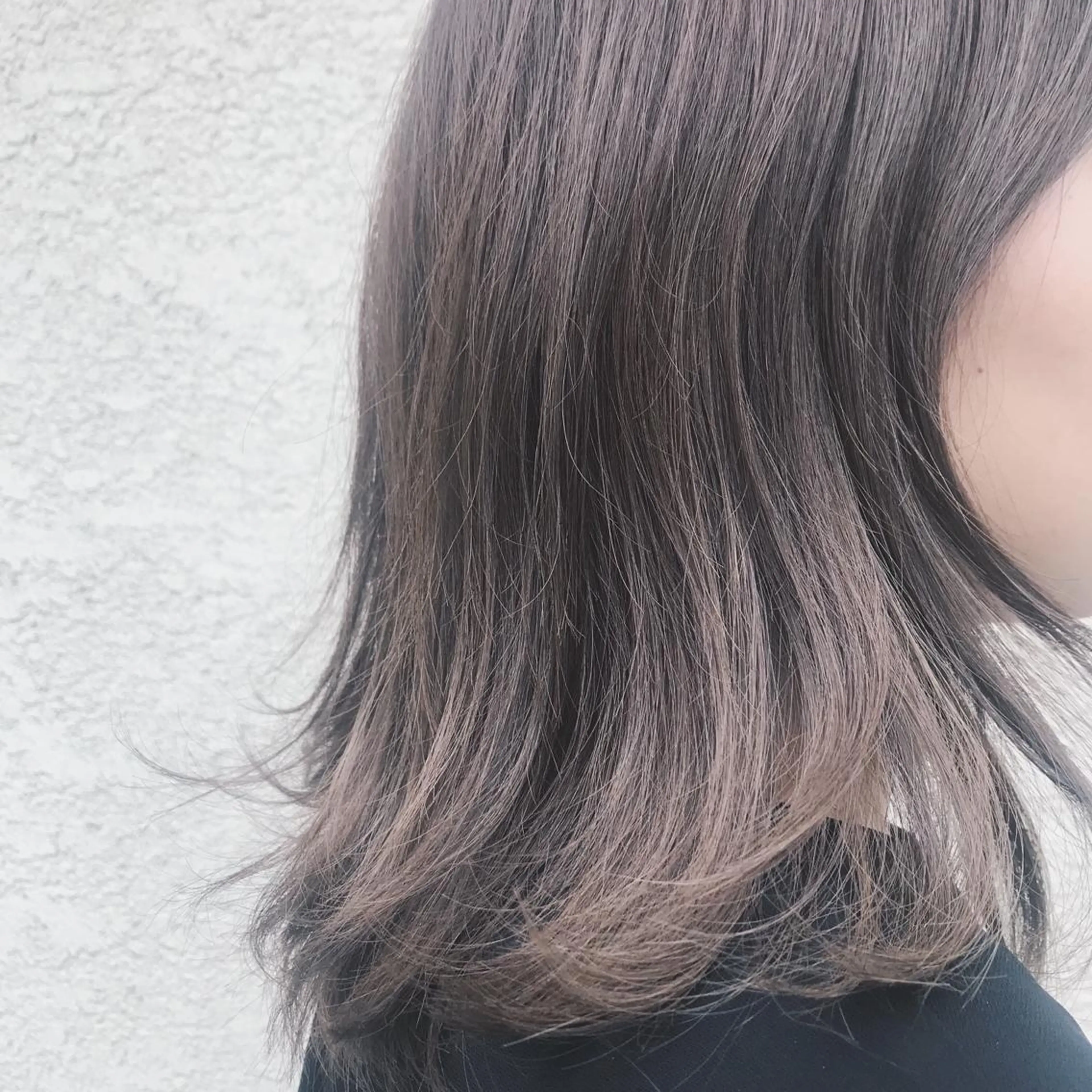 セミロング カラー ヘアアレンジ 韓国🇰🇷髪質改善 Chisaki치사키のヘアスタイル