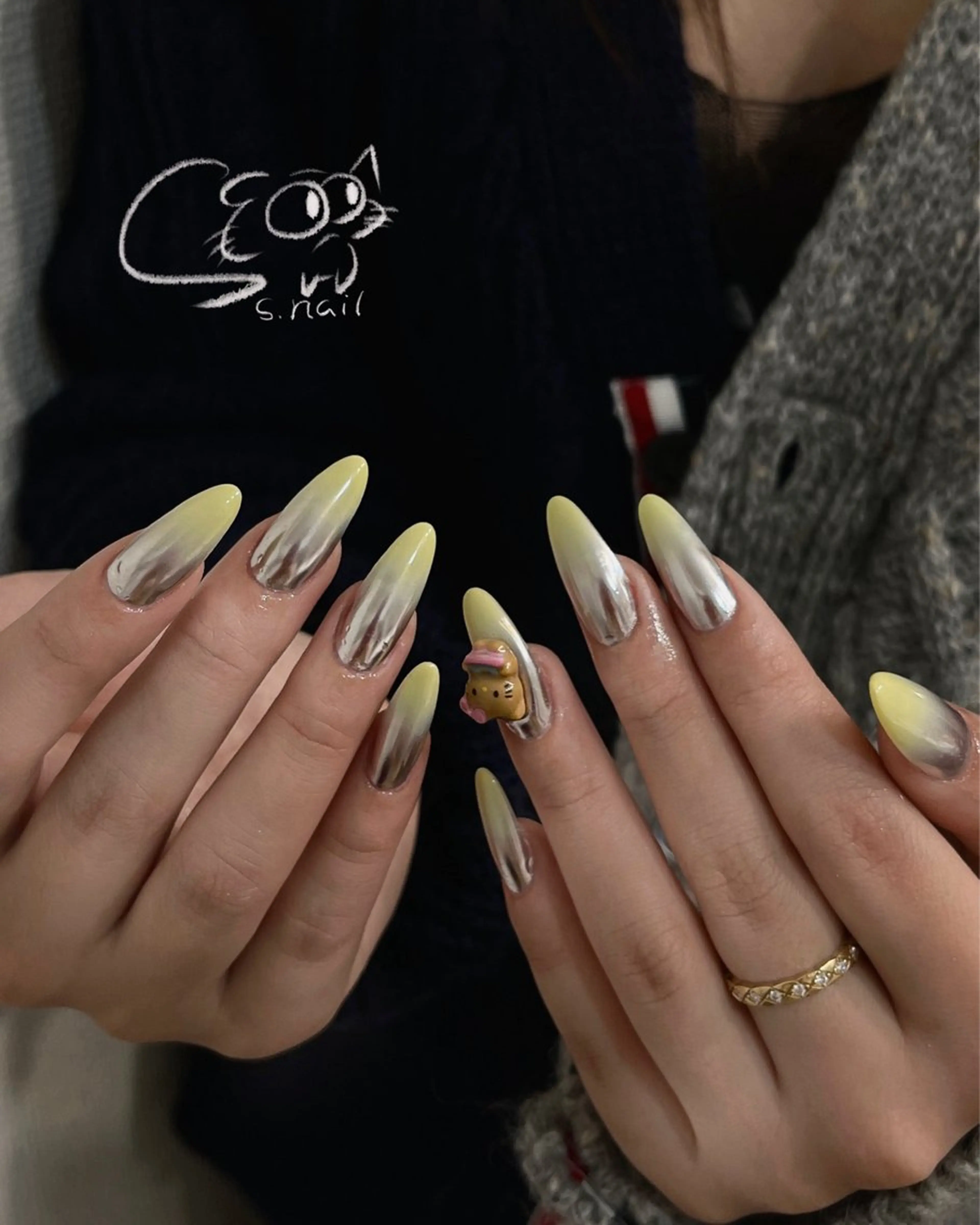 ネイル チークネイル フレンチネイル グラデーション マグネットネイル ワンカラーネイル S.nail _のネイルデザイン