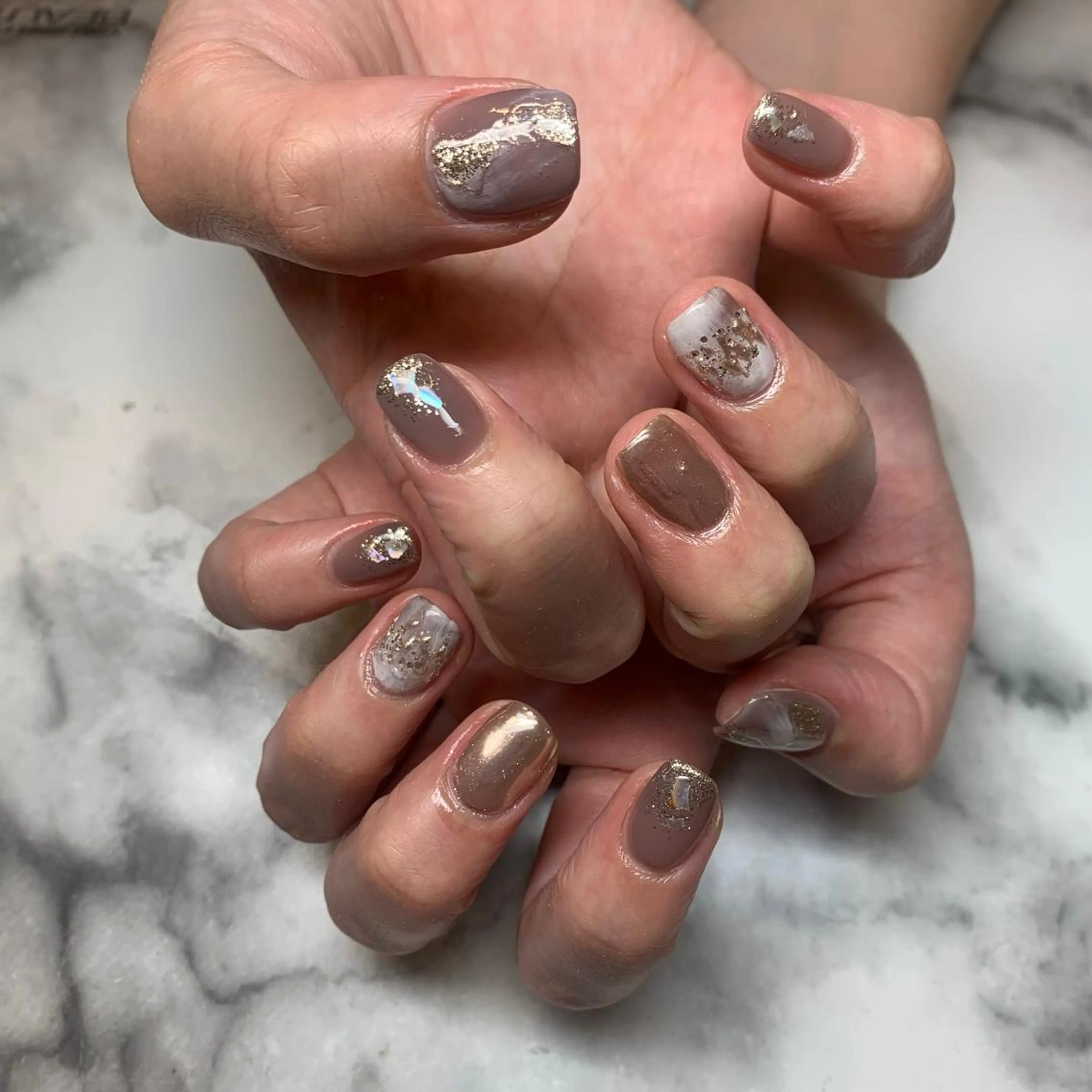 ネイル シンプルネイル SOL　nail イマナカのネイルデザイン