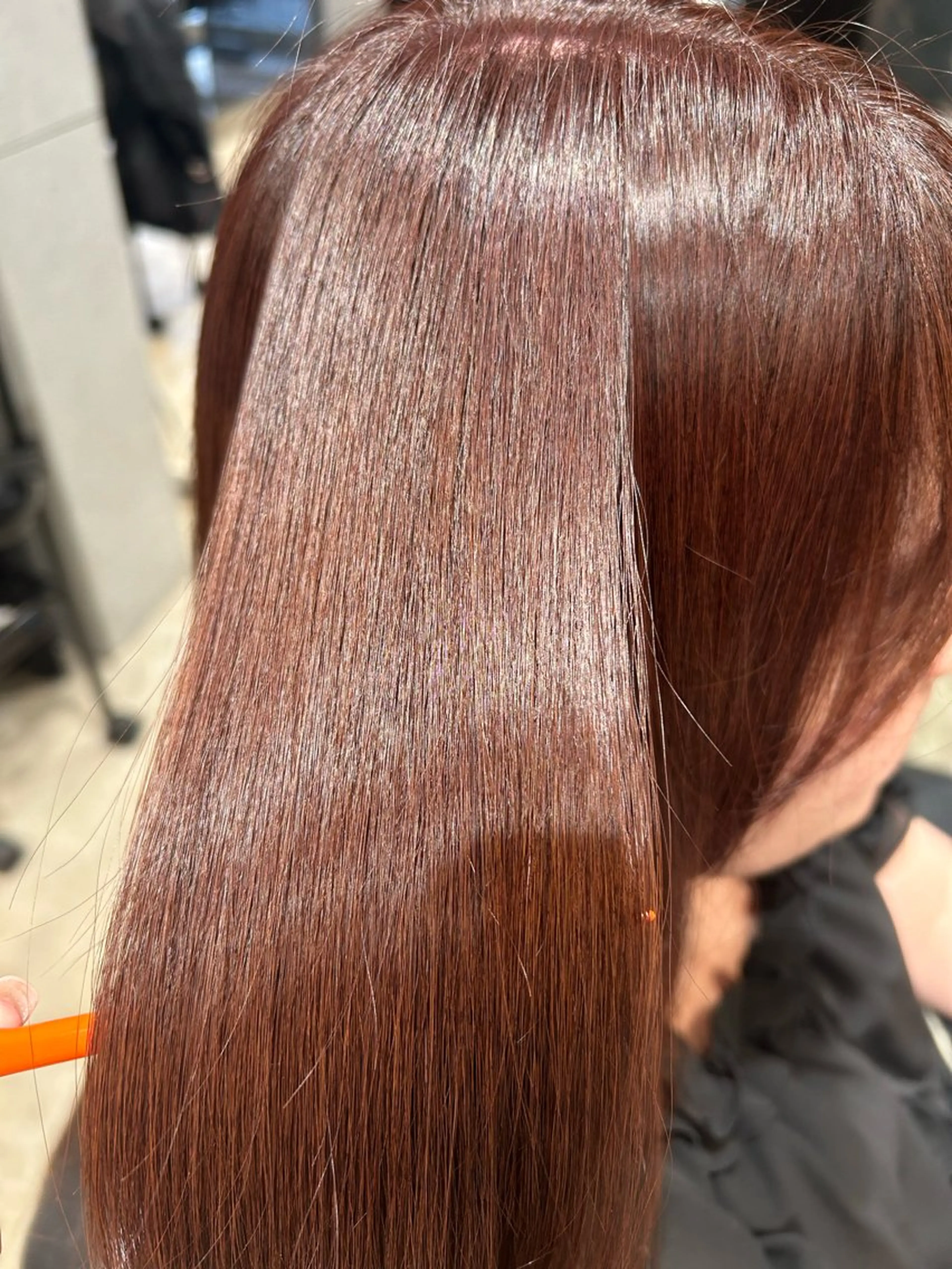 ミディアム カラー カット ヘアカラー 縮毛矯正 Erina /髪質改善/艶髪🩵のヘアスタイル