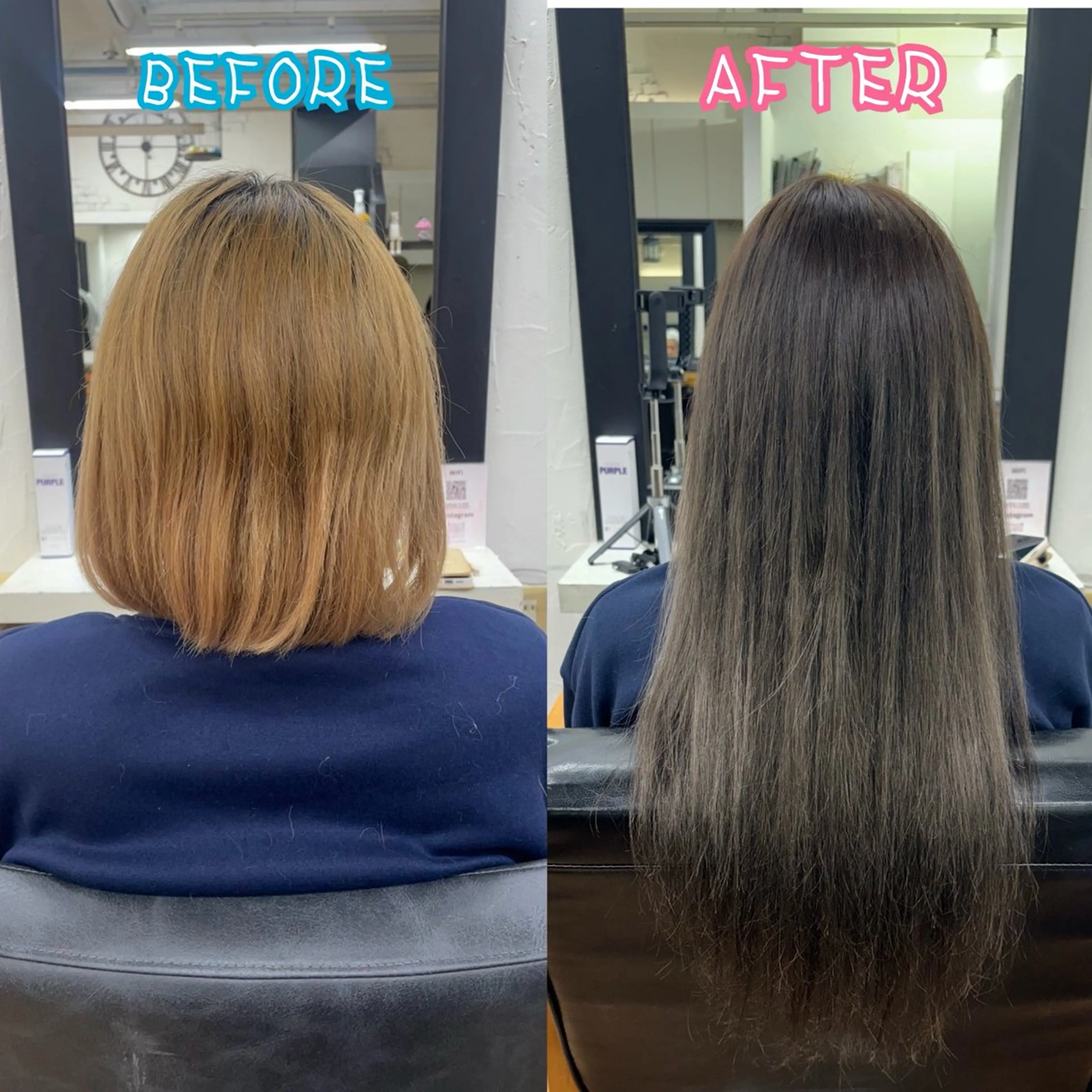 カラー ブリーチ ヘアカラー エクステ 香野 優子のヘアスタイル