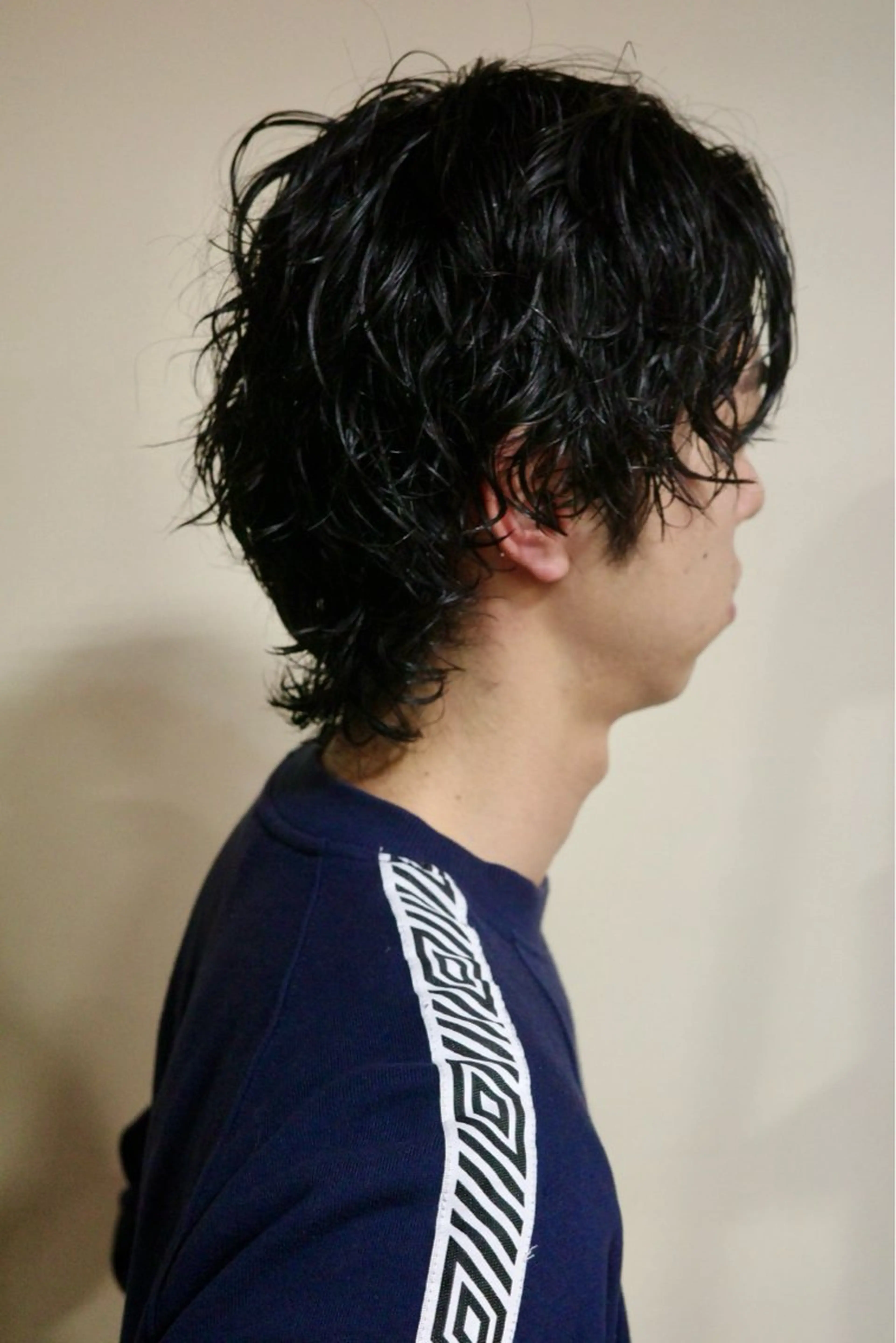 ミディアム パーマ ミディアムパーマ パーマ 浅岡 昭汰のヘアスタイル