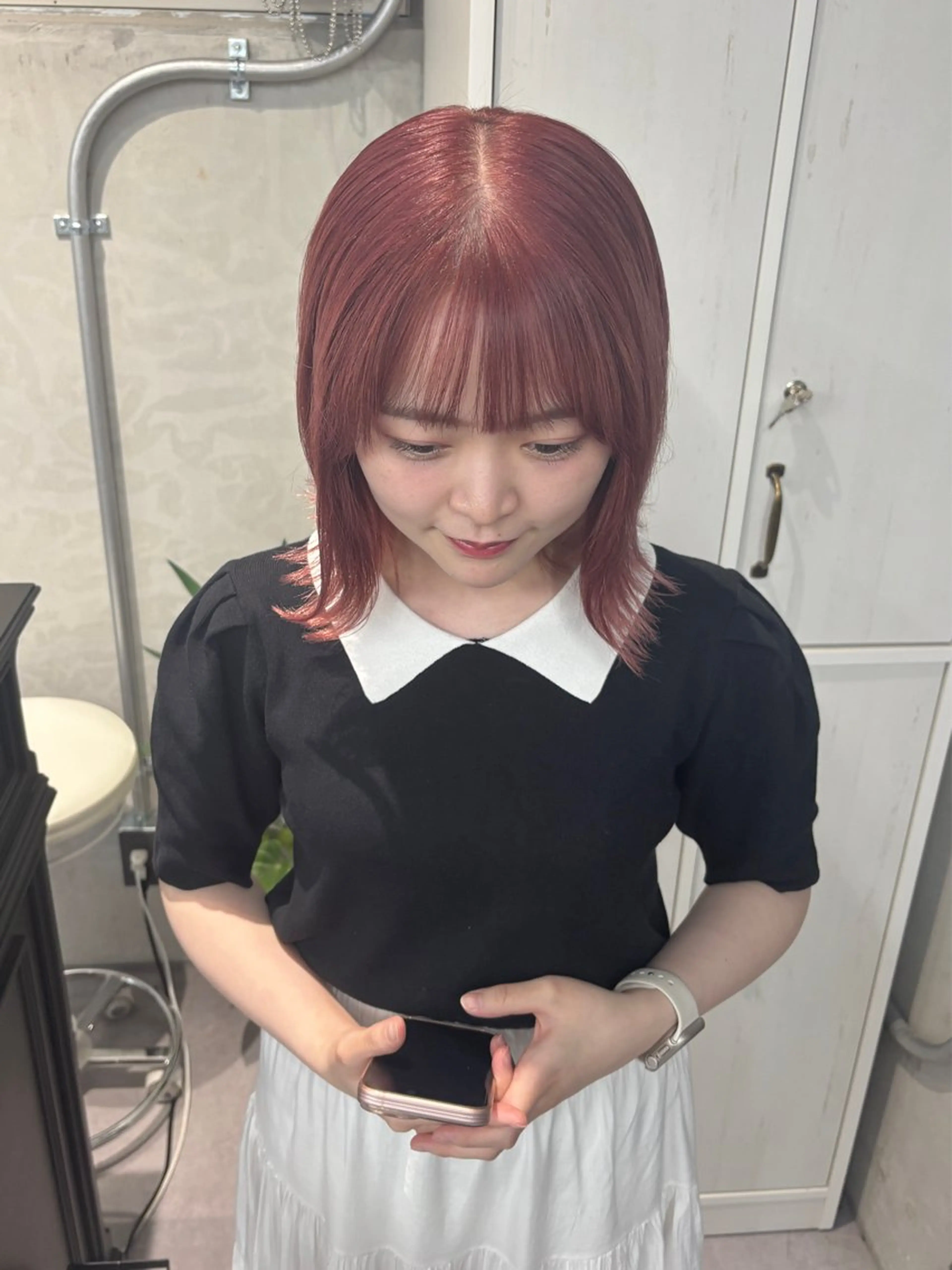 ミディアム カラー ブリーチ Halo所属・玖須　綾音 /柔らかい海外ヘア♡のヘアスタイル