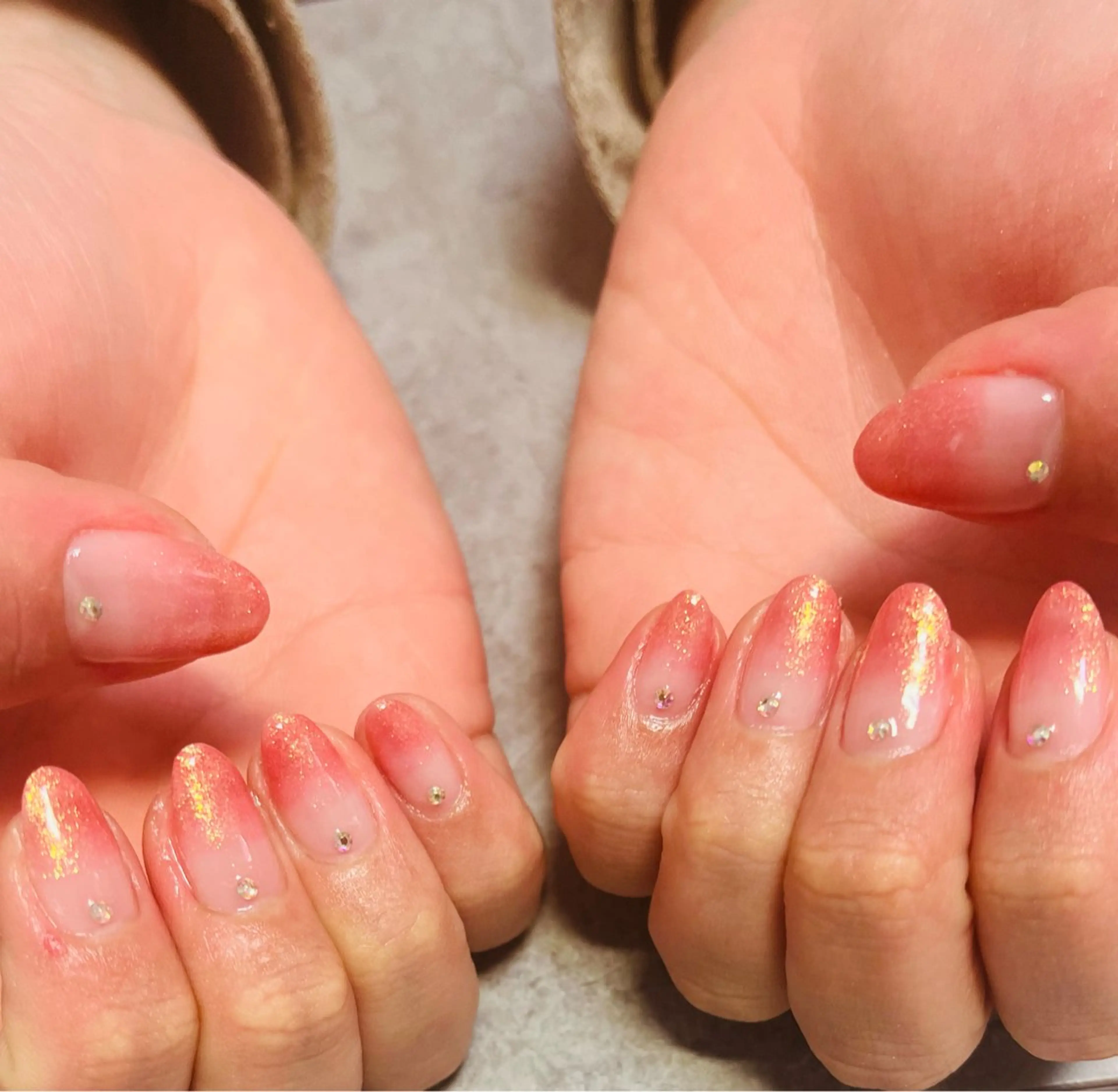 ネイル グラデーション オフィスネイル シンプルネイル ベテランネイル cnc  nailのネイルデザイン