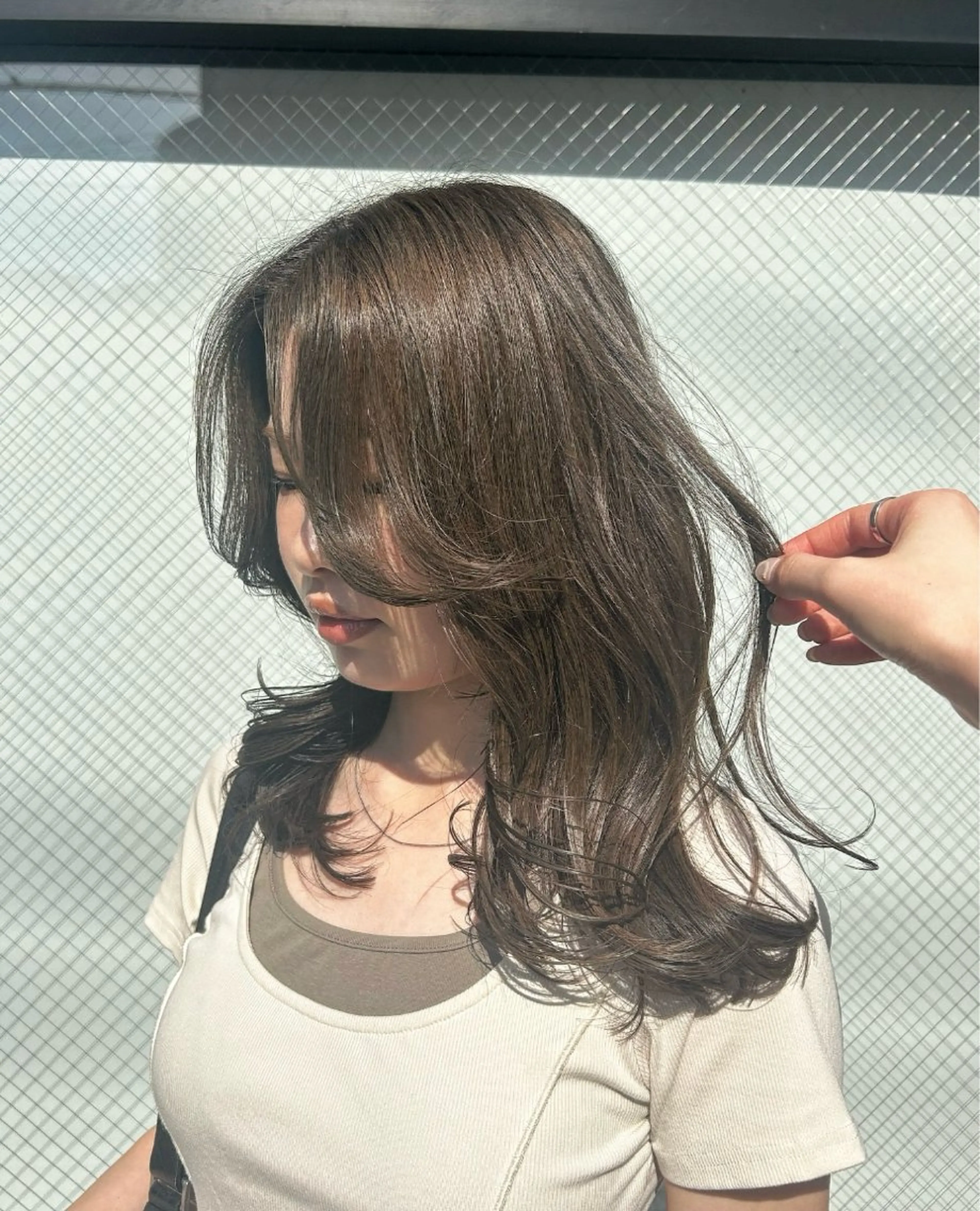 ロング カラー カット ヘアカラー 🫧顔周りカット 🫧樫村優香のヘアスタイル