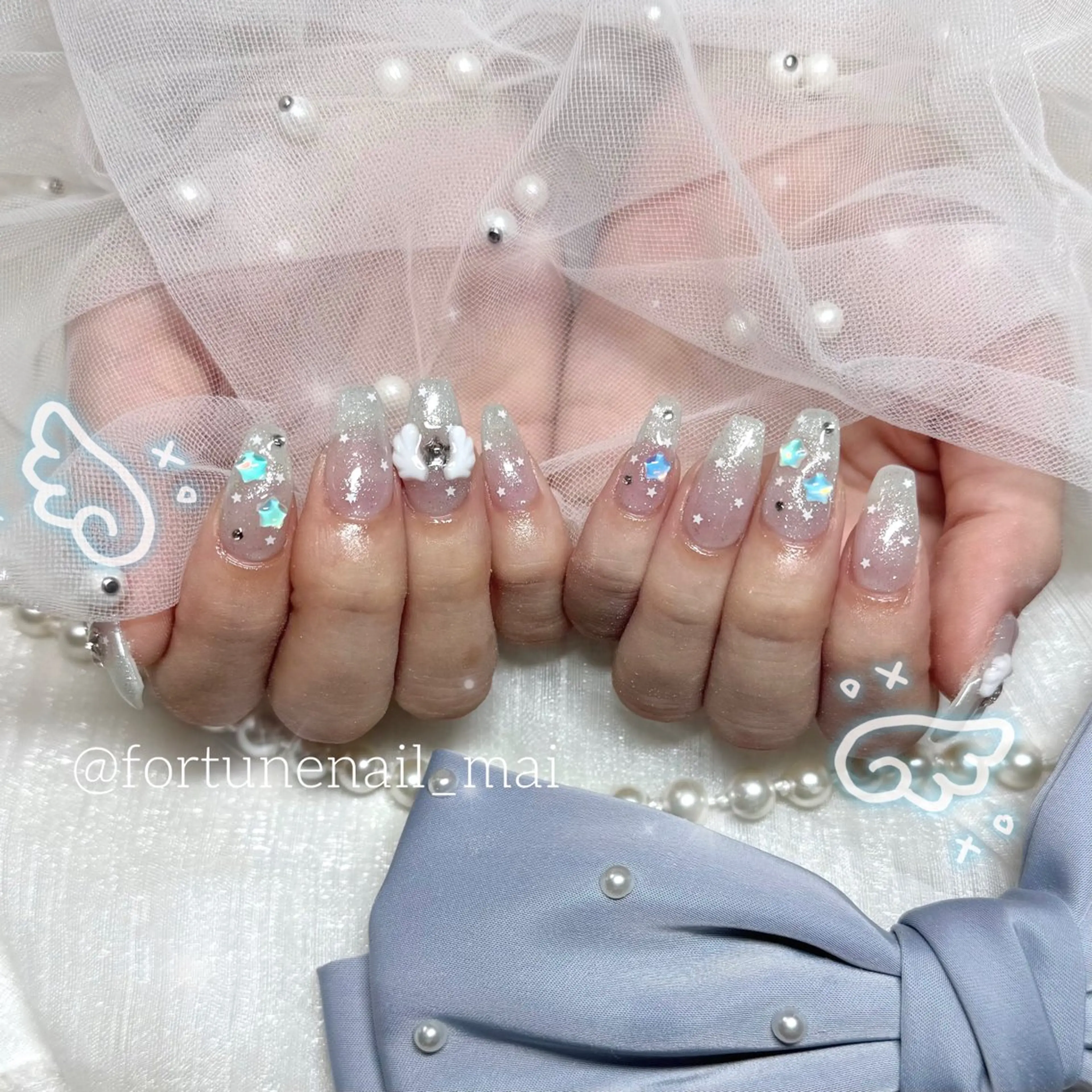 ネイル ハンドネイル 🎀Mai 🎀4/22✩.*のネイルデザイン