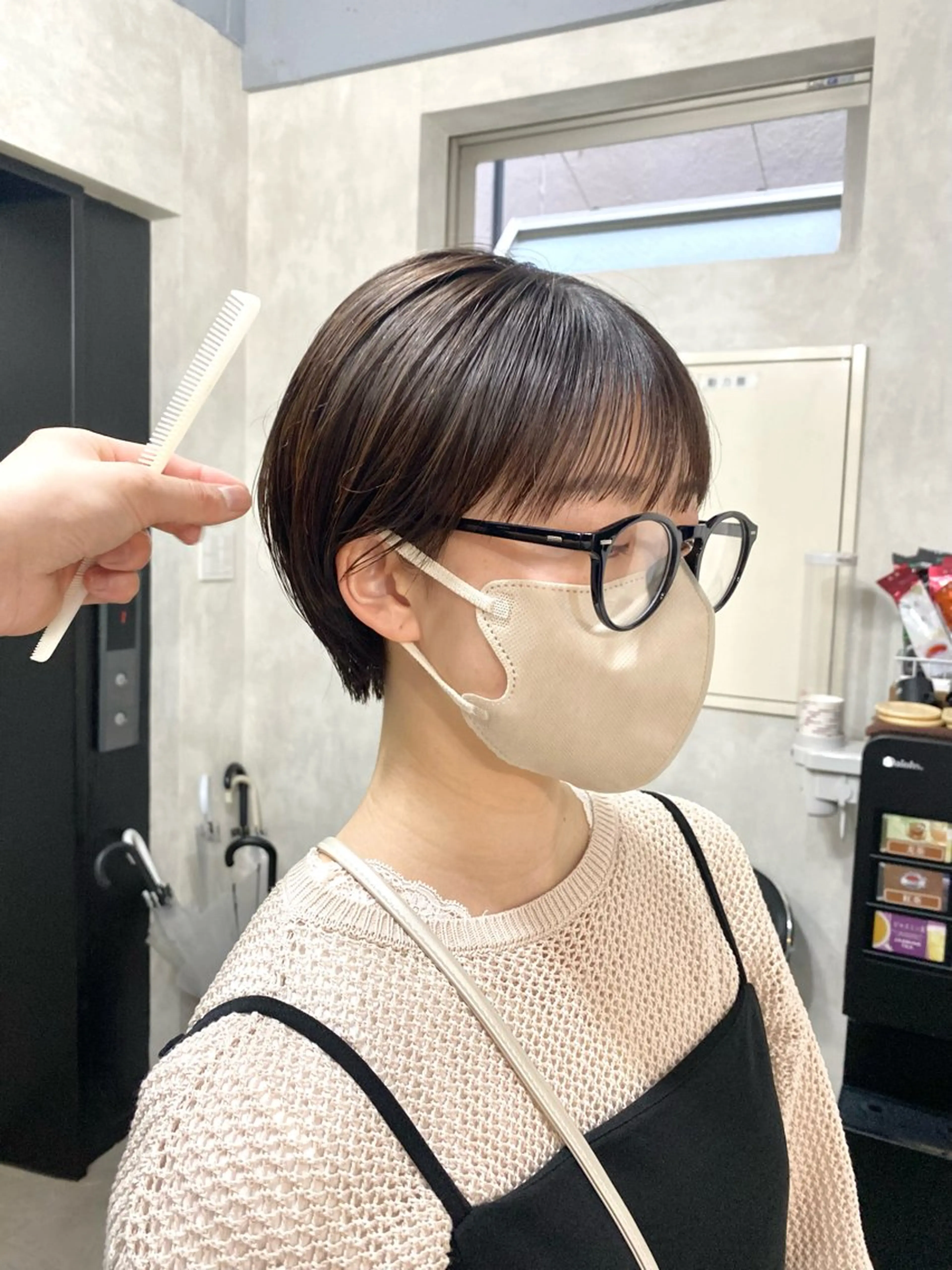 ショート カラー カット ヘアカラー トリートメント IVORY.所属・🟩白髪ぼかし/ボブ /ショートヘア/大司のヘアスタイル