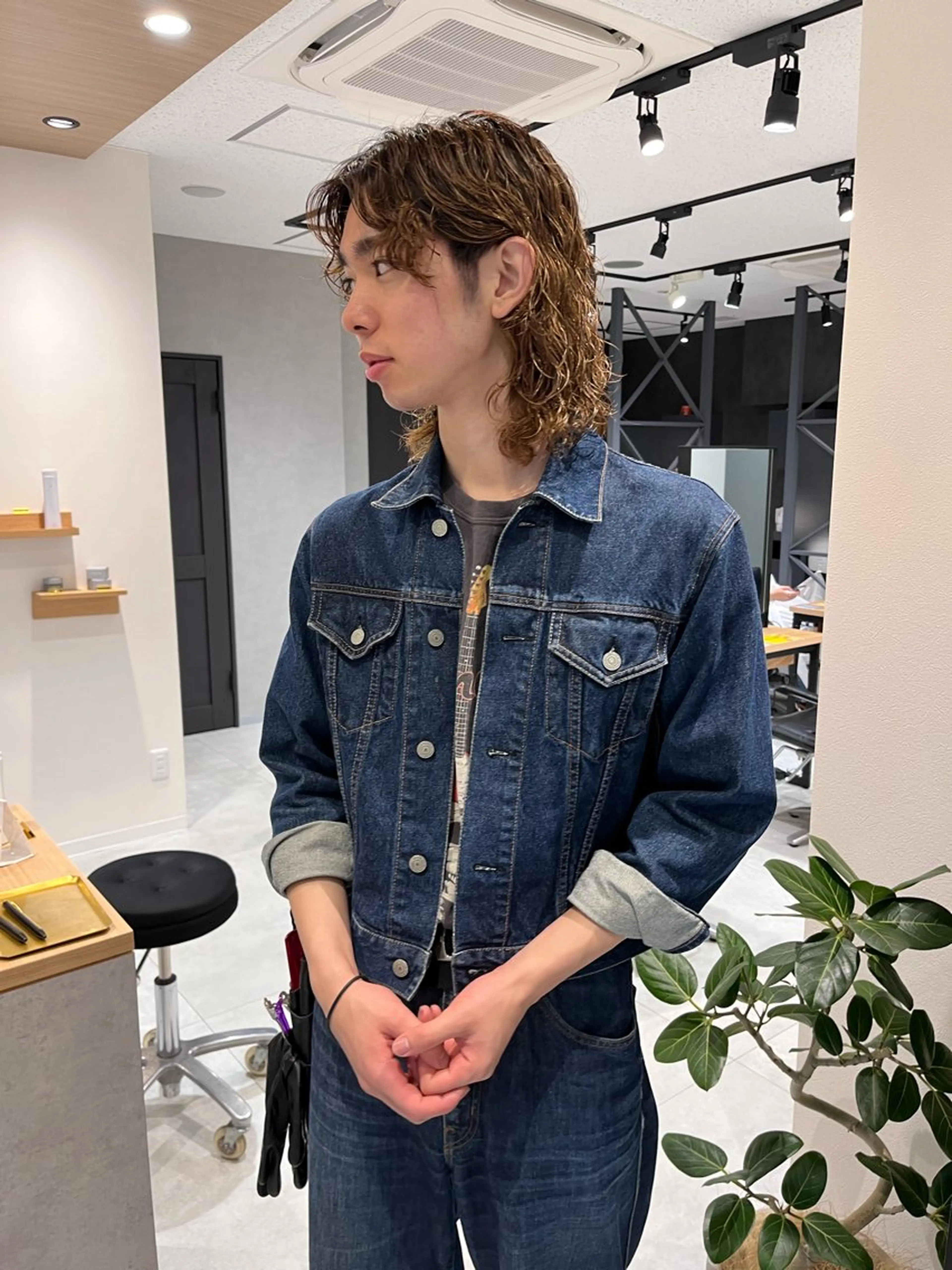 パーマ メンズ メンズパーマ スパイラルパーマ ブリーチ/縮毛矯正 ❤️‍🔥シンノスケのヘアスタイル