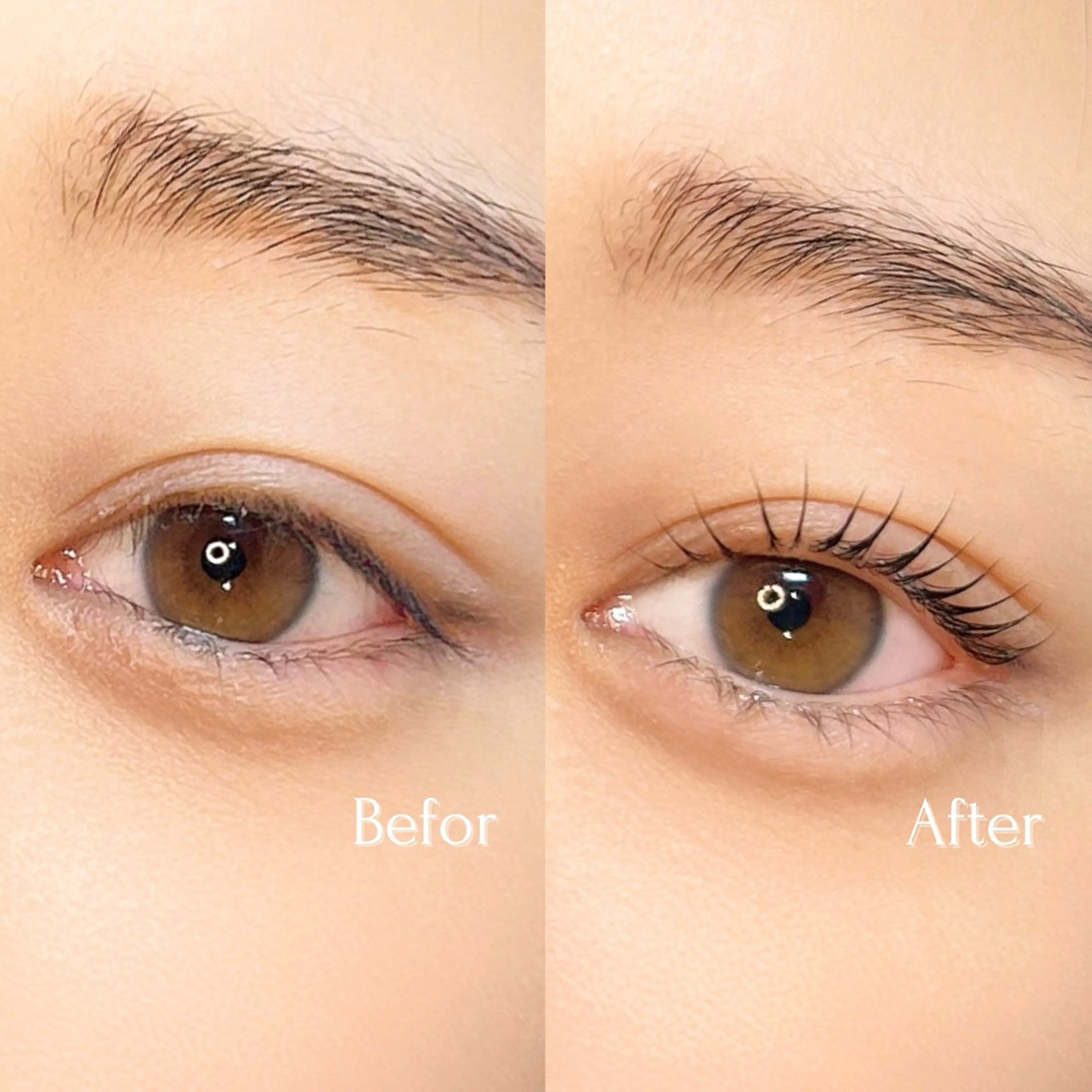 マツエク・マツパ 一重×まつ毛パーマ Mia 🕯️🤍のマツエク・マツパデザイン