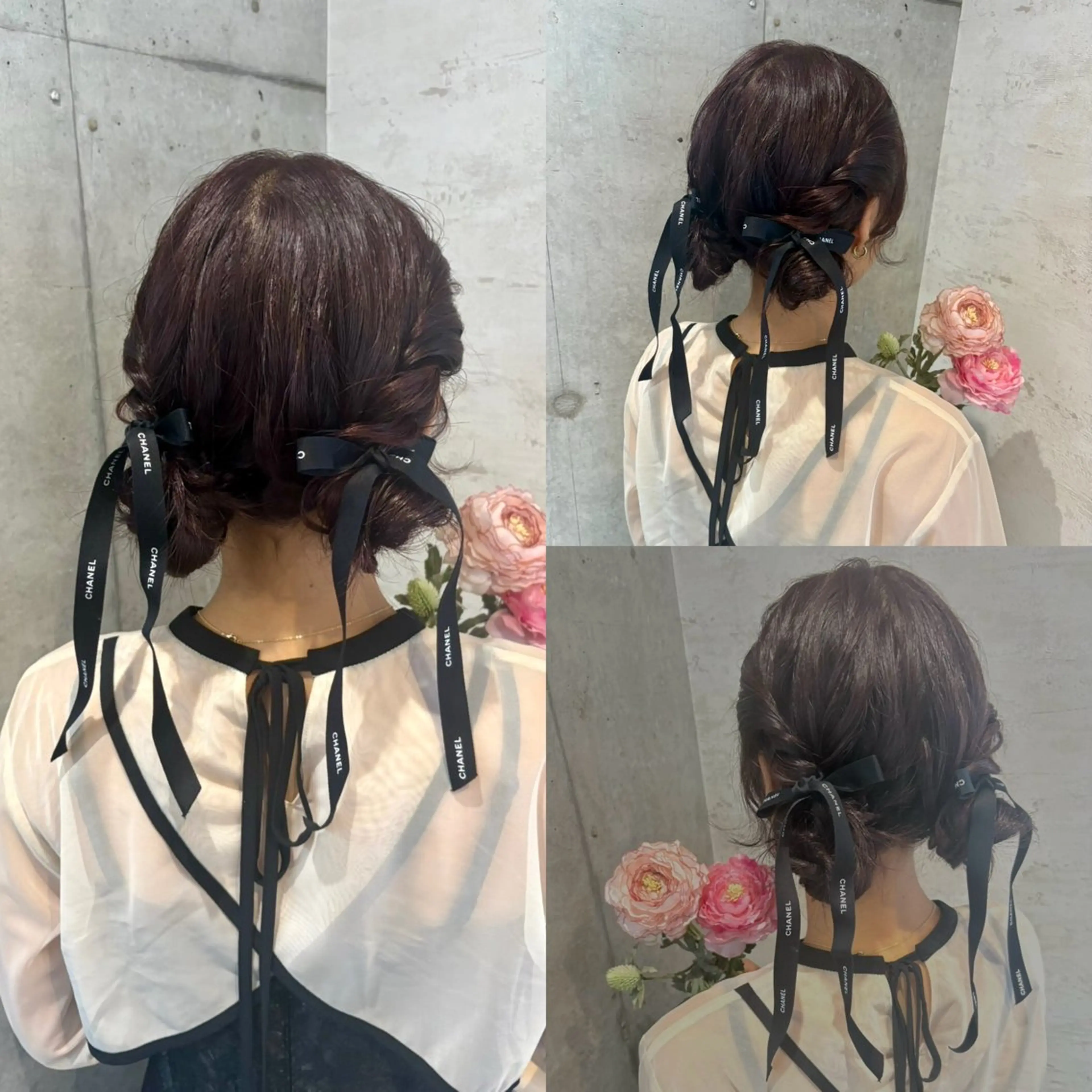 セミロング ヘアアレンジ ヘアセット 美髪× ヘアセット✨Araiのヘアスタイル