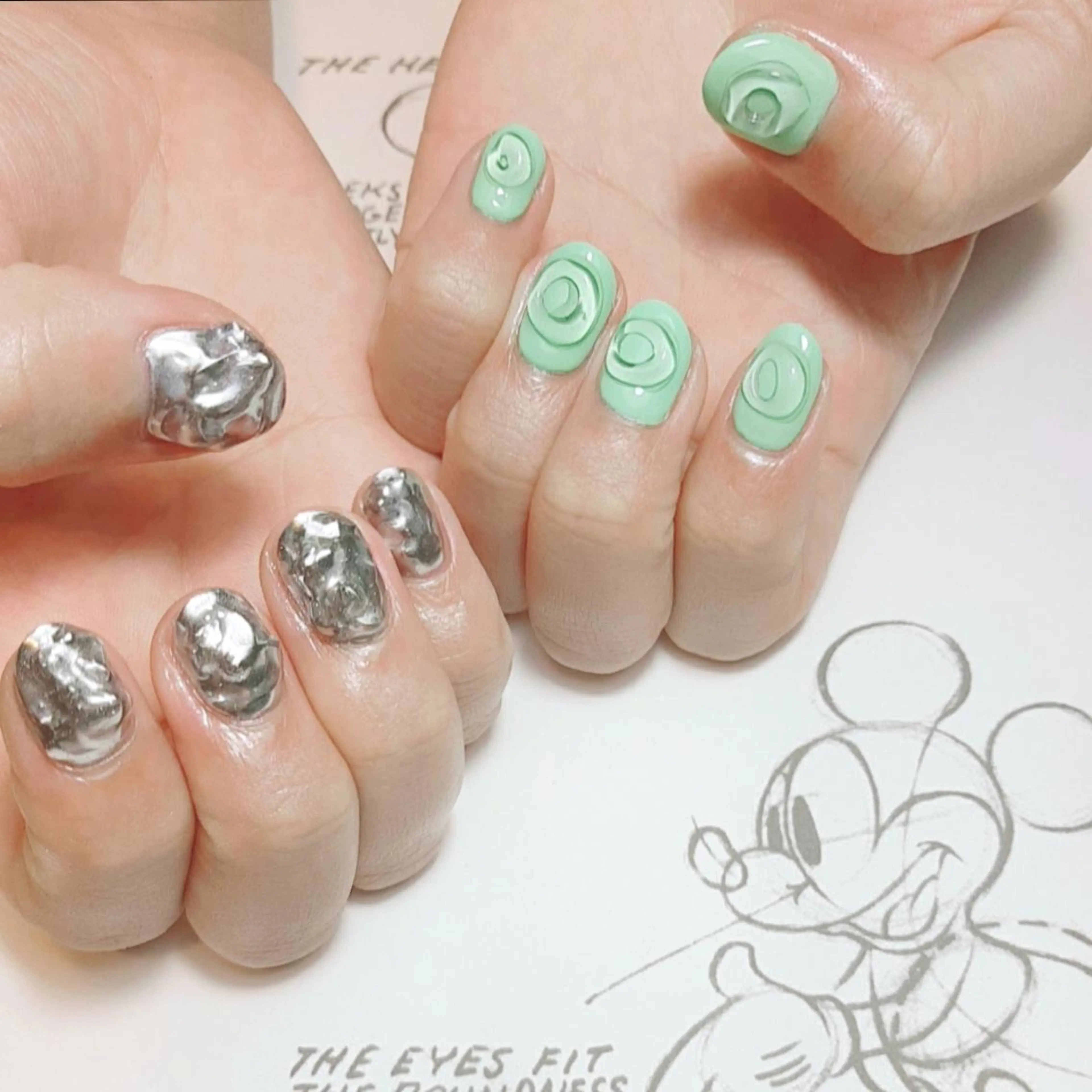 ネイル ミラーネイル owlnail /持込みデザイン専門のネイルデザイン