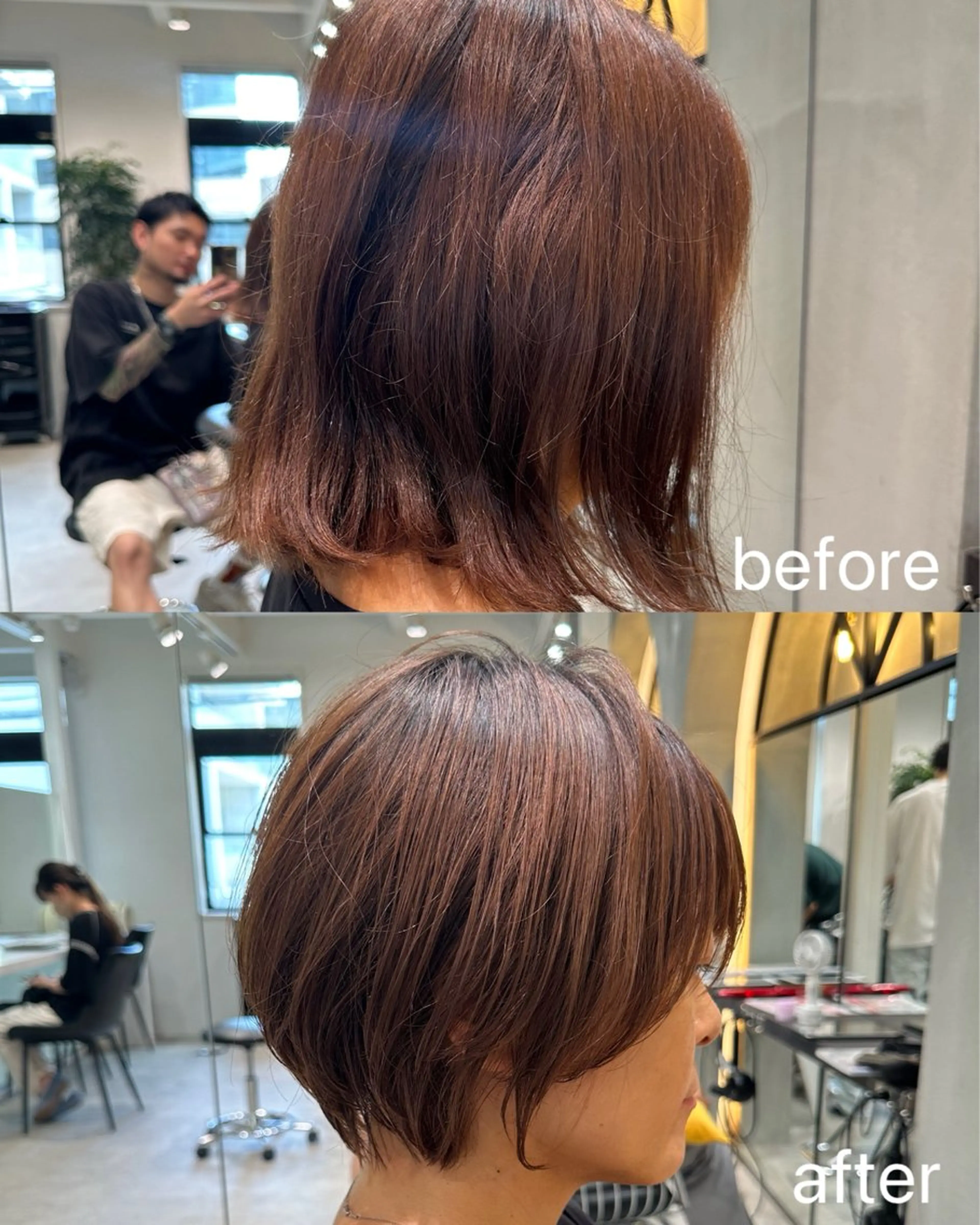 ショート ショートヘア カット ヘアカラー トリートメント ヘッドスパ taiga レイヤー /髪質改善/矯正🌈のヘアスタイル