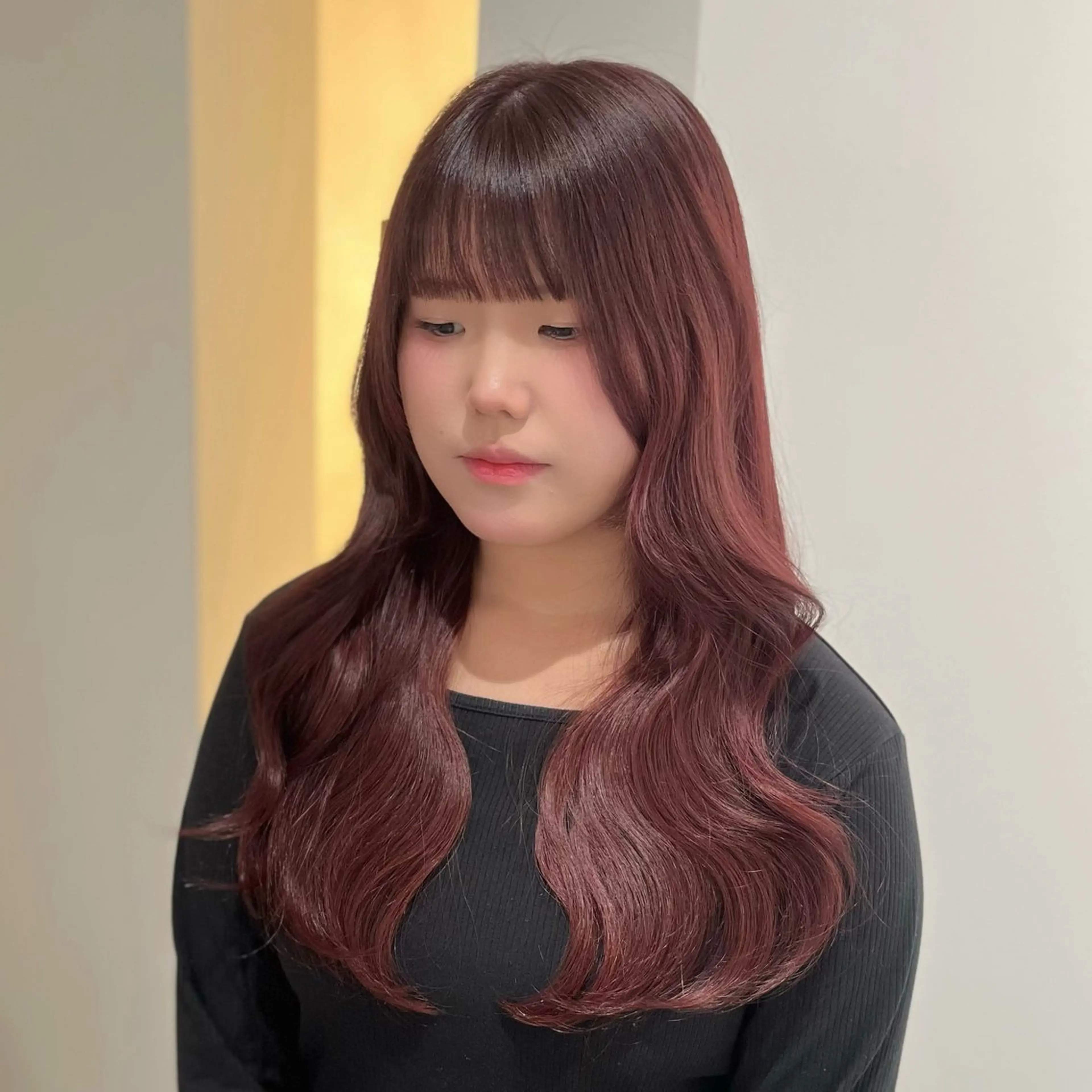 セミロング カラー ヘアカラー カラーモデル募集中 ‎🤍AMANE🤍のヘアスタイル