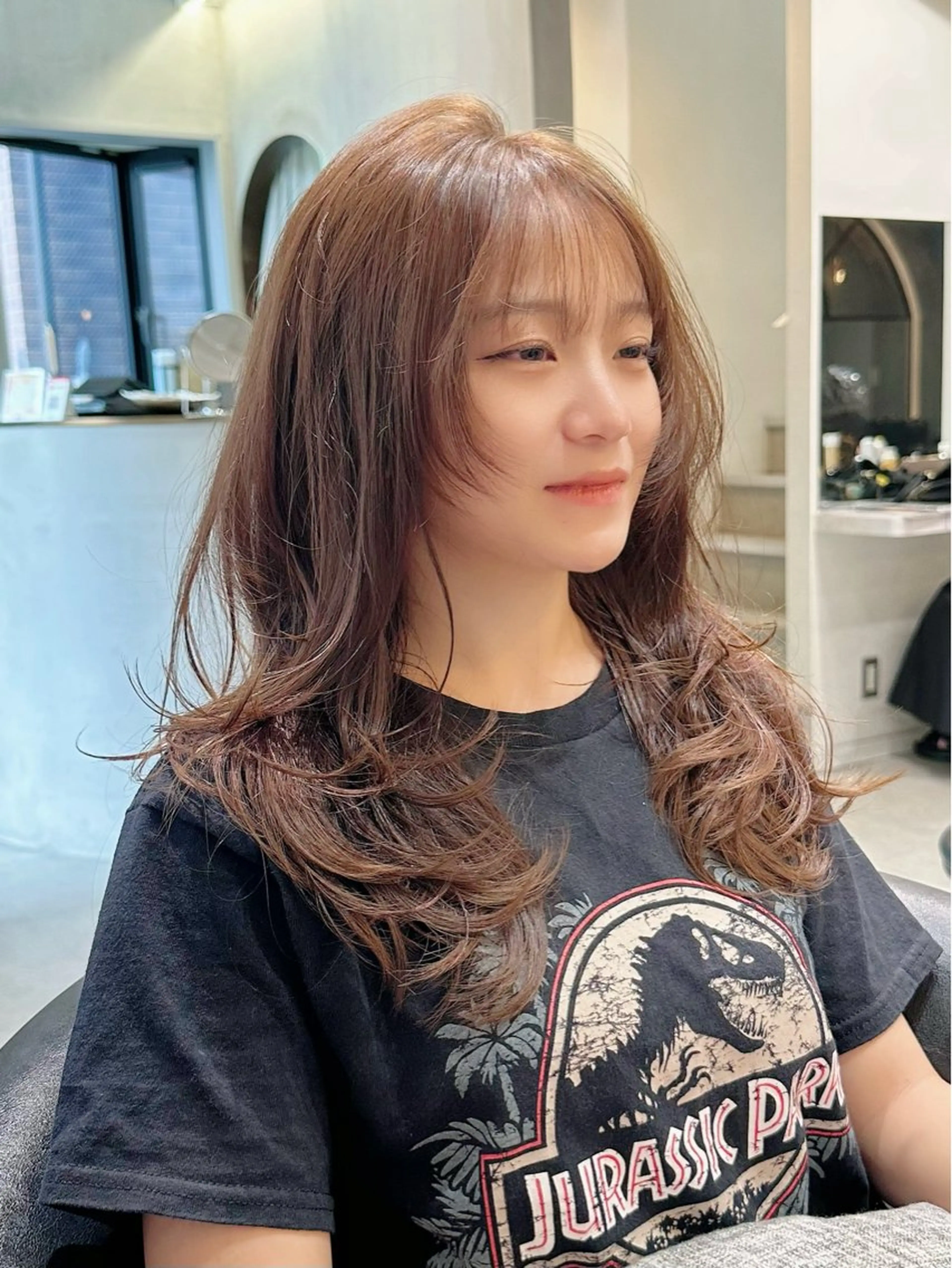 ミディアム taiga レイヤー /髪質改善/矯正🌈のヘアスタイル