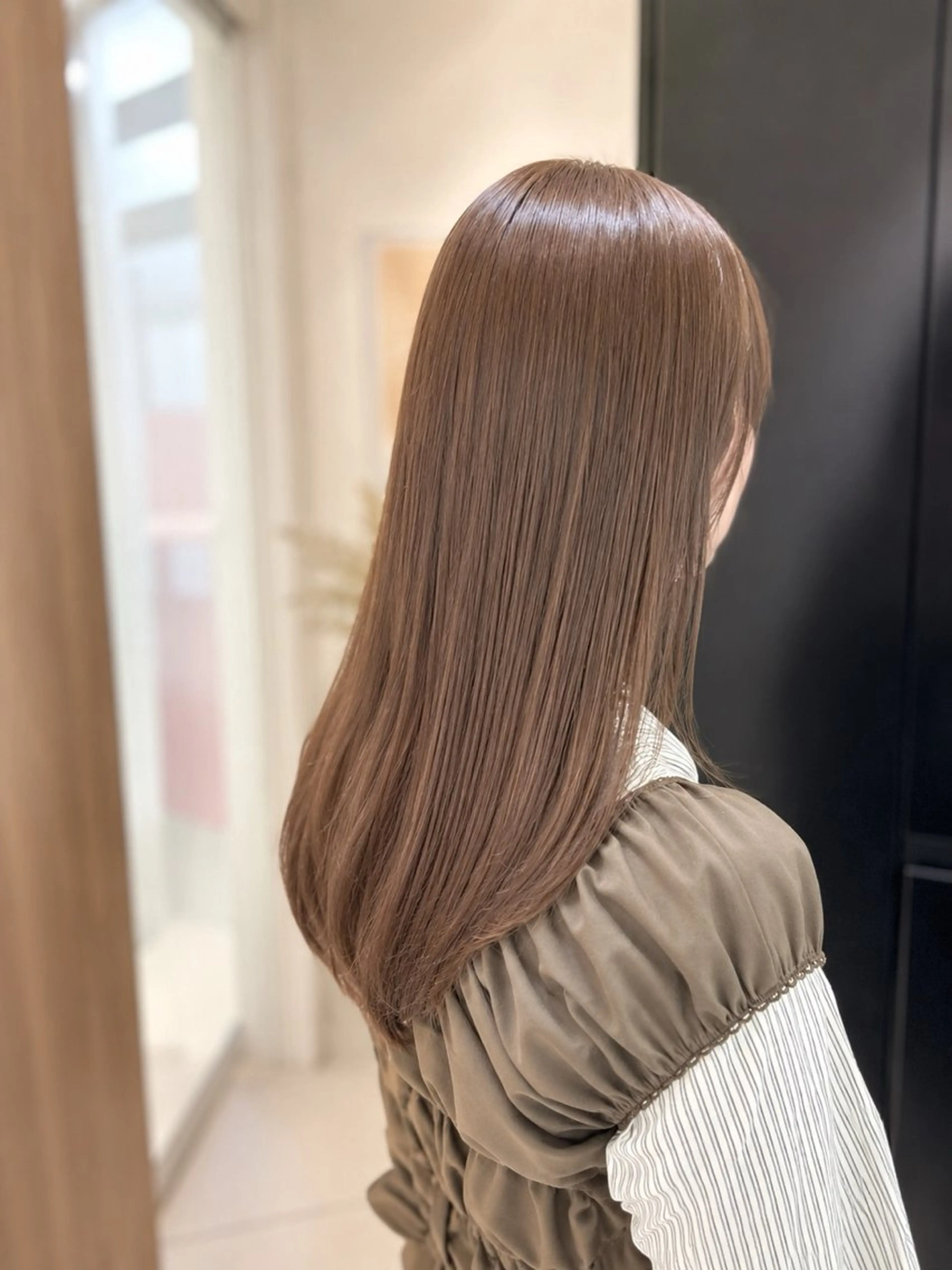 セミロング カット ヘアカラー トリートメント 似合わせカラー/艶 髪質改善/ヨシザキのヘアスタイル
