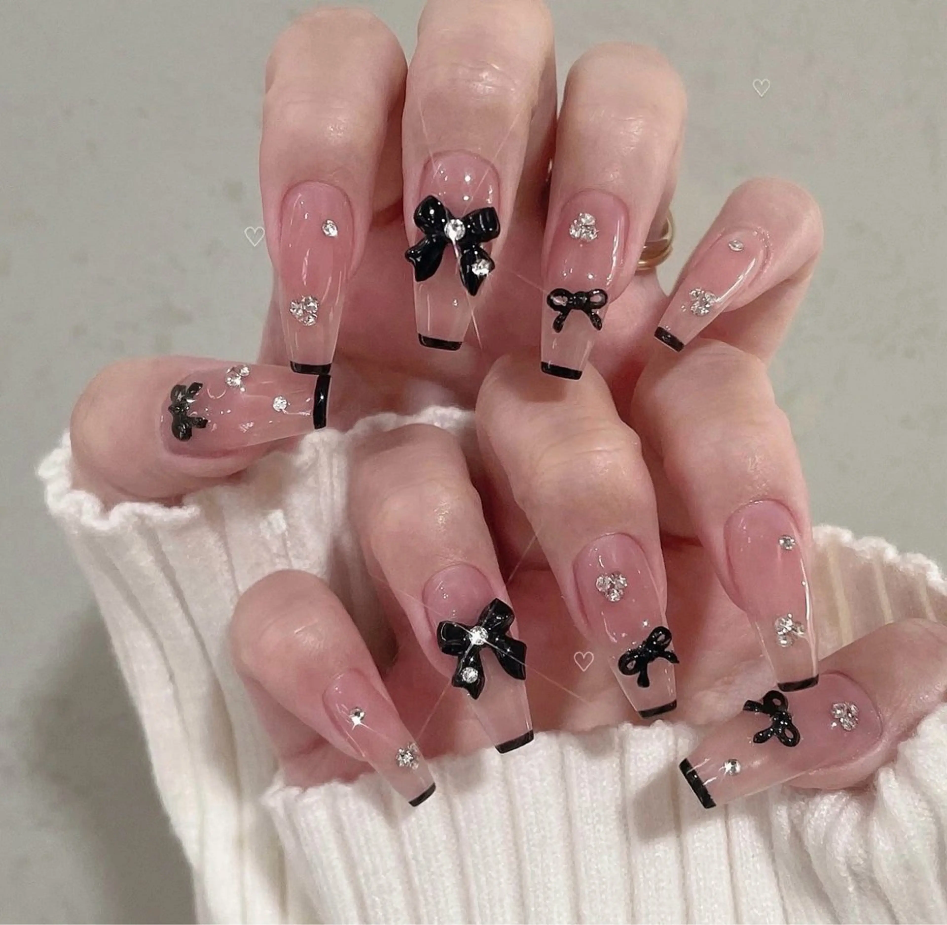 ネイル 長さ出し フレンチネイル 韓国ネイル レース マグネットネイル ハンドネイル 波 なみのネイルデザイン