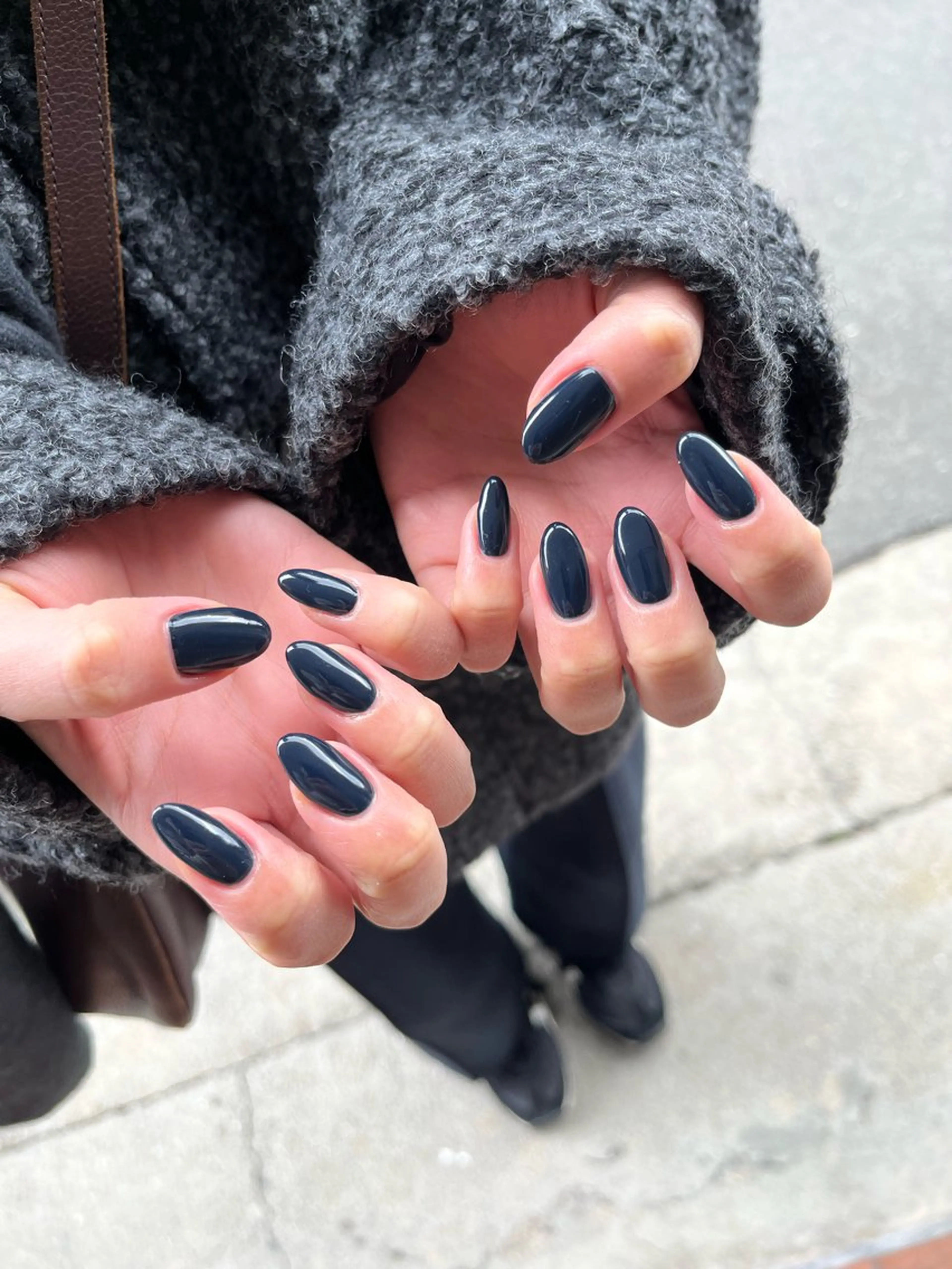 ネイル ネイビー ワンカラーネイル ハンドネイル ballie／小野原 なつみのネイルデザイン