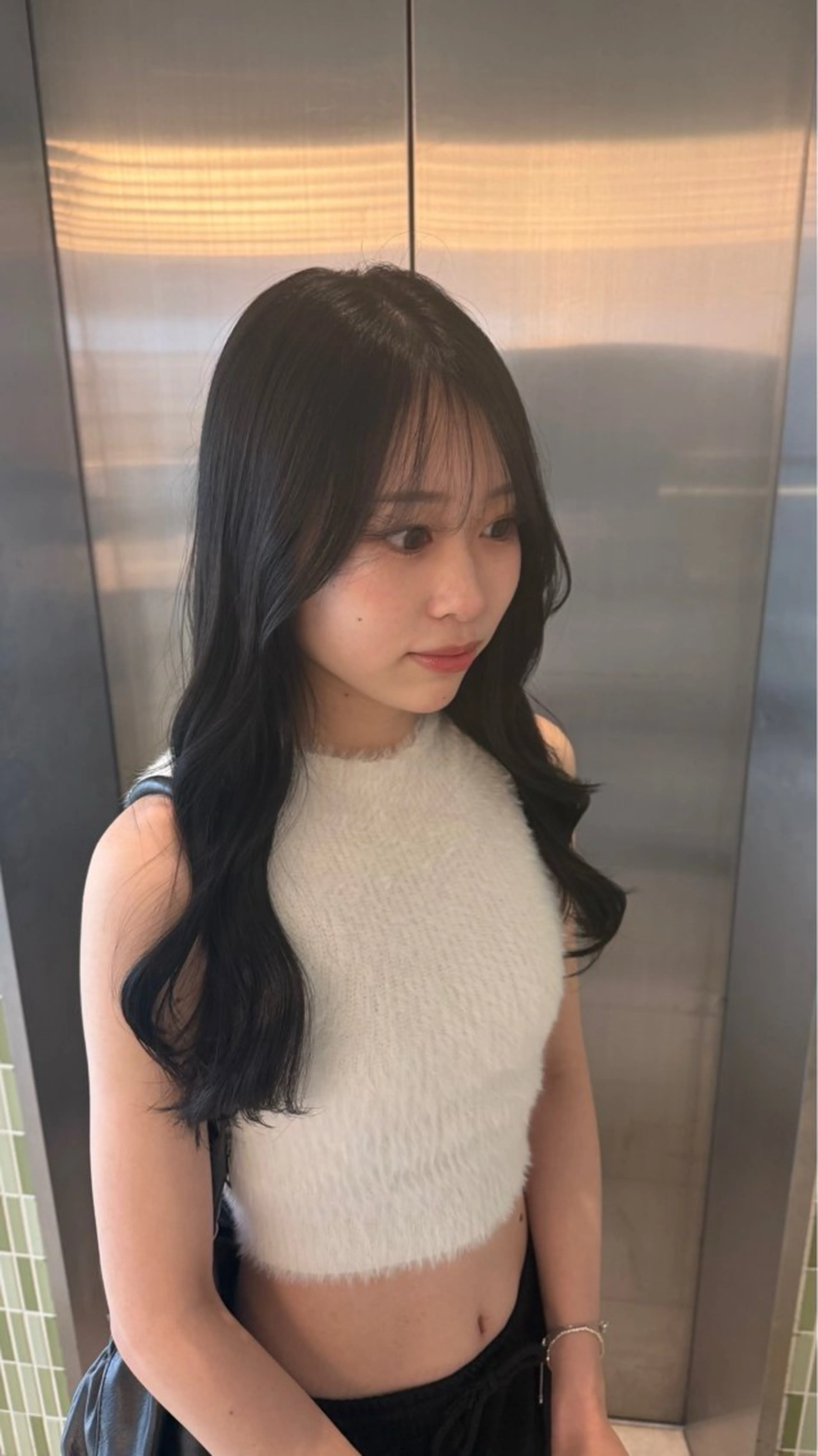 ロング RUKA👱🏻 メンズカットパーマのヘアスタイル