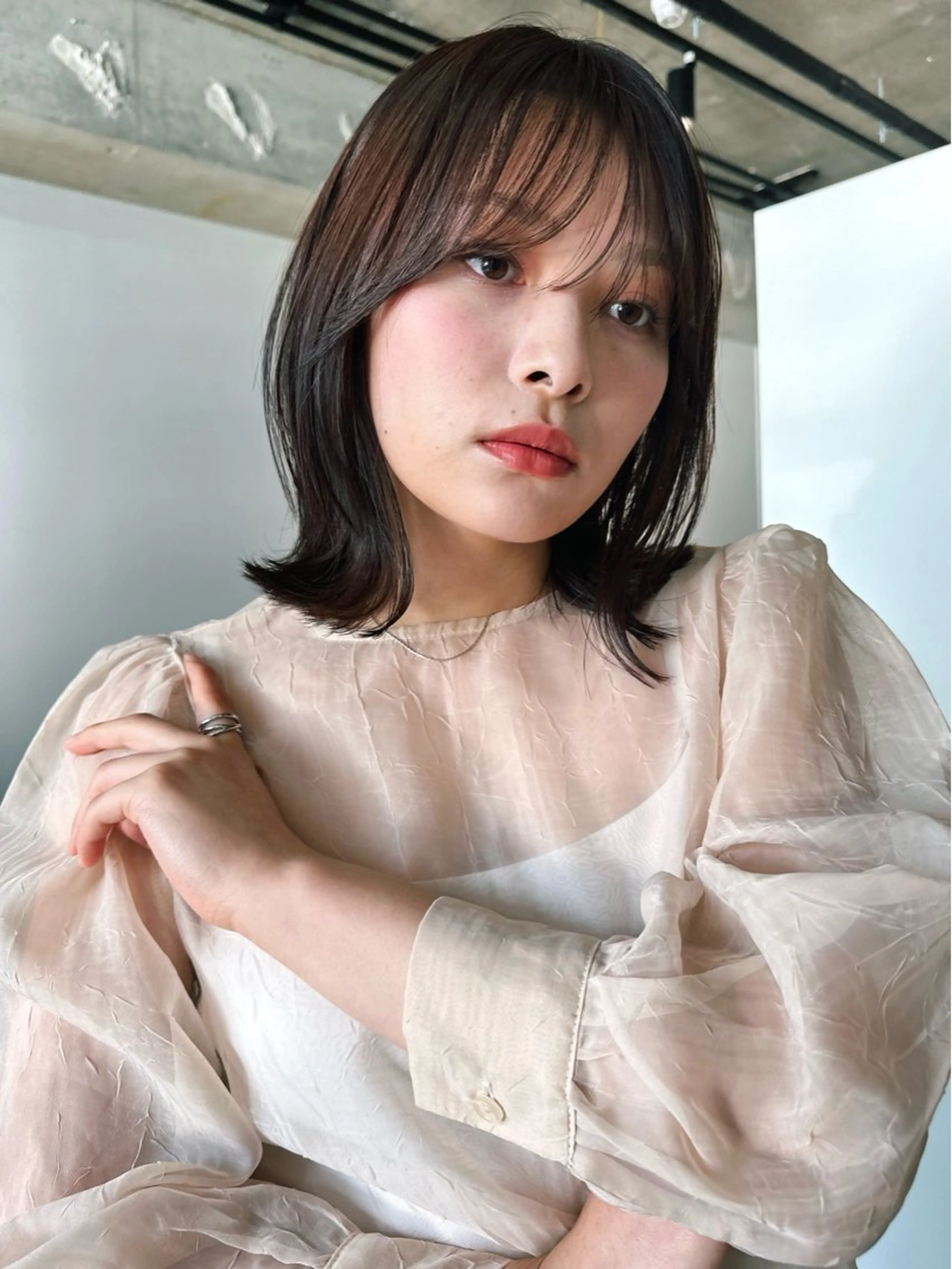 ショート カラー パーマ 🫧小顔×似合わせ× 透明感カラー🫧のヘアスタイル