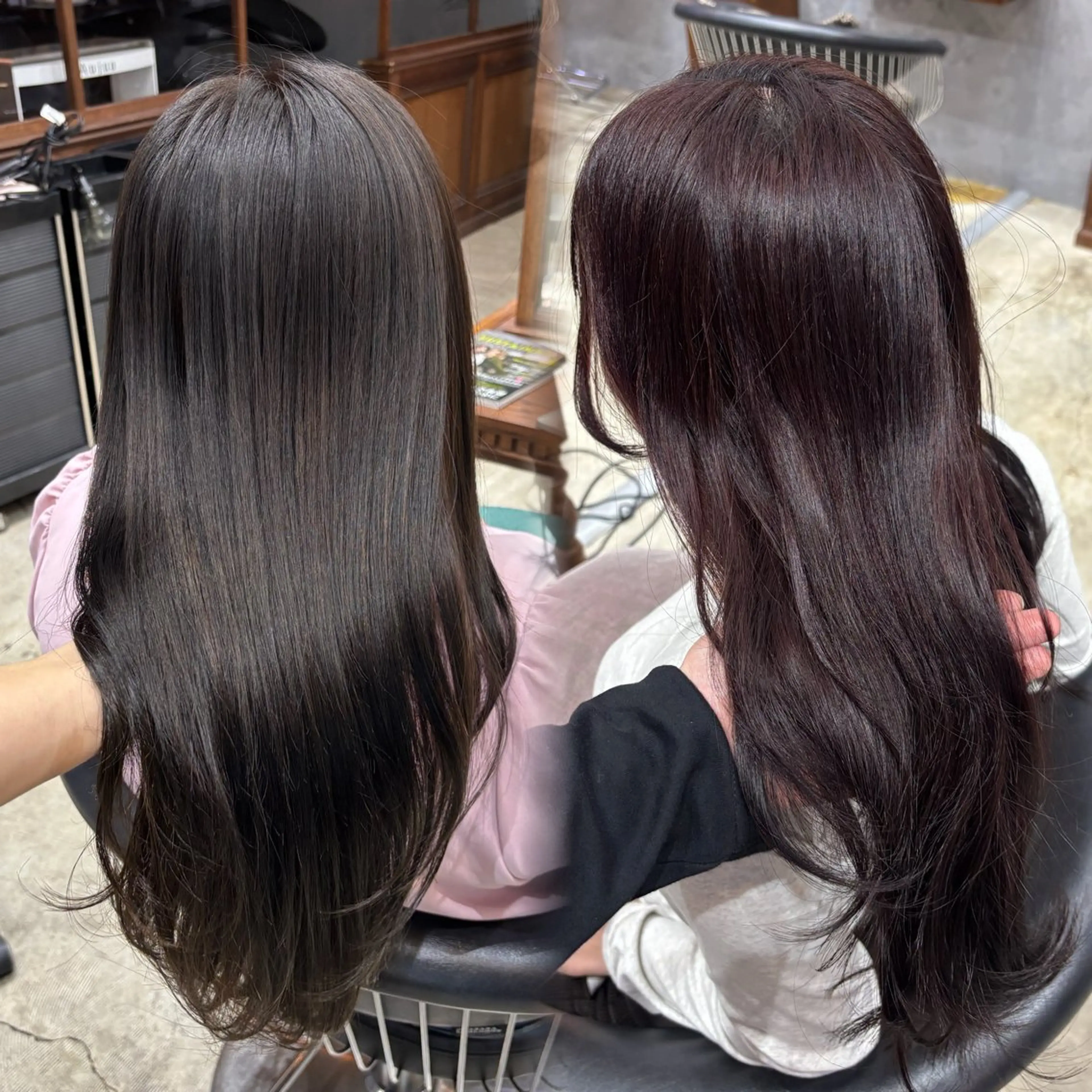 ロング カラー レイヤー/縮毛矯正 松田空優哉のヘアスタイル