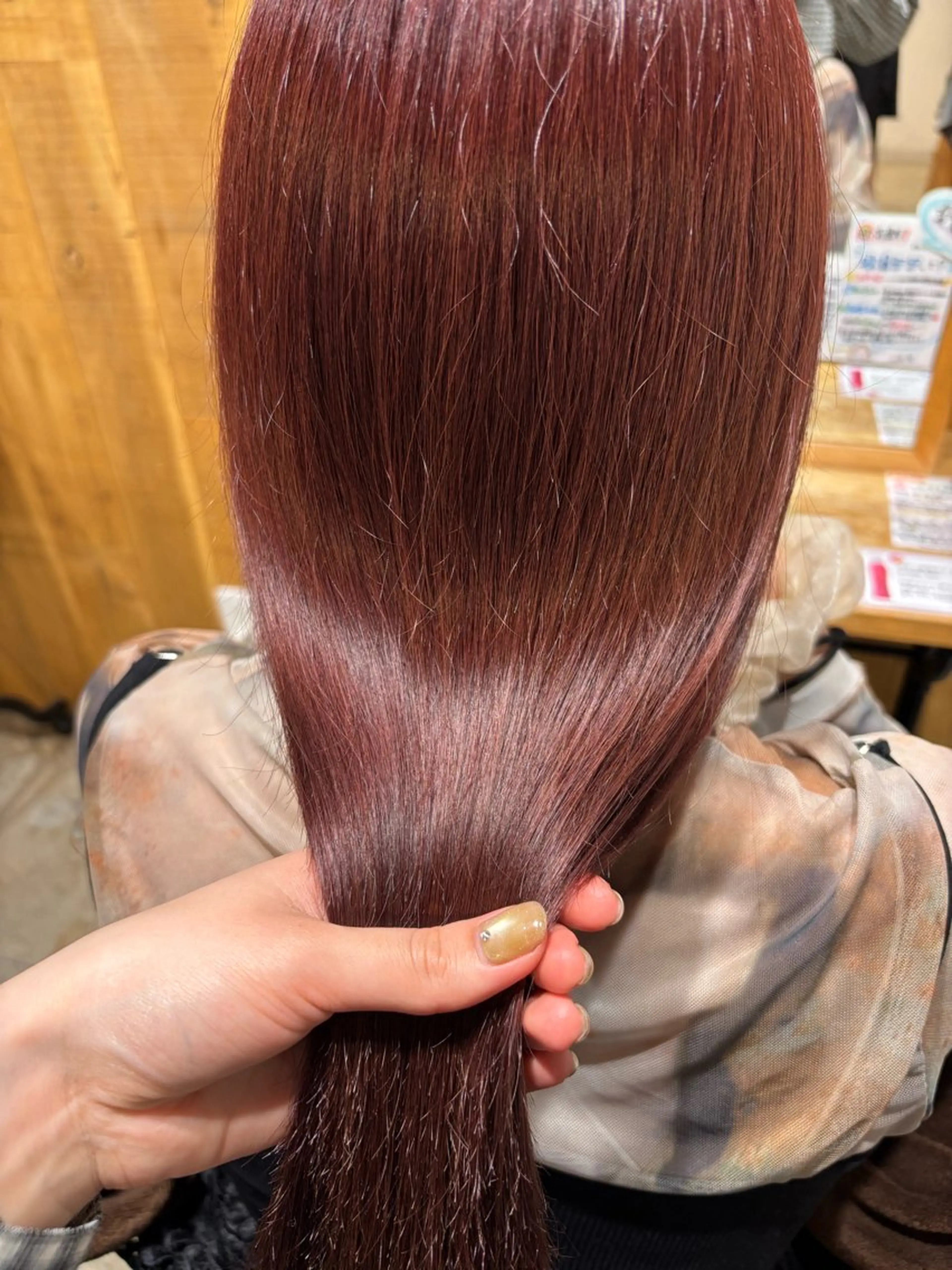 ロング ヘアカラー 暖色カラー🌺／ 髪質改善🌿／ゆうかのヘアスタイル