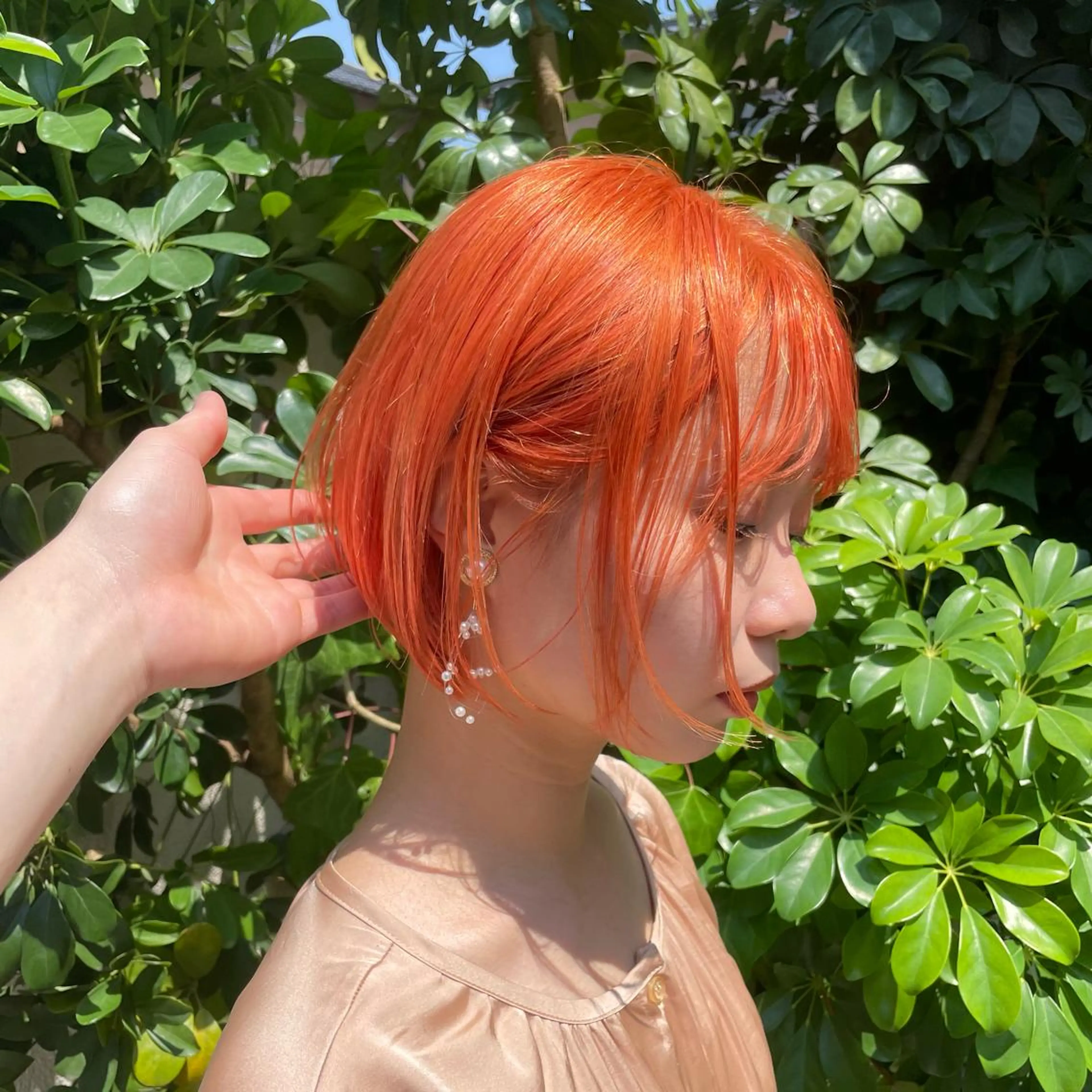 ショート カラー ブリーチカラーが人気 onnuのヘアスタイル