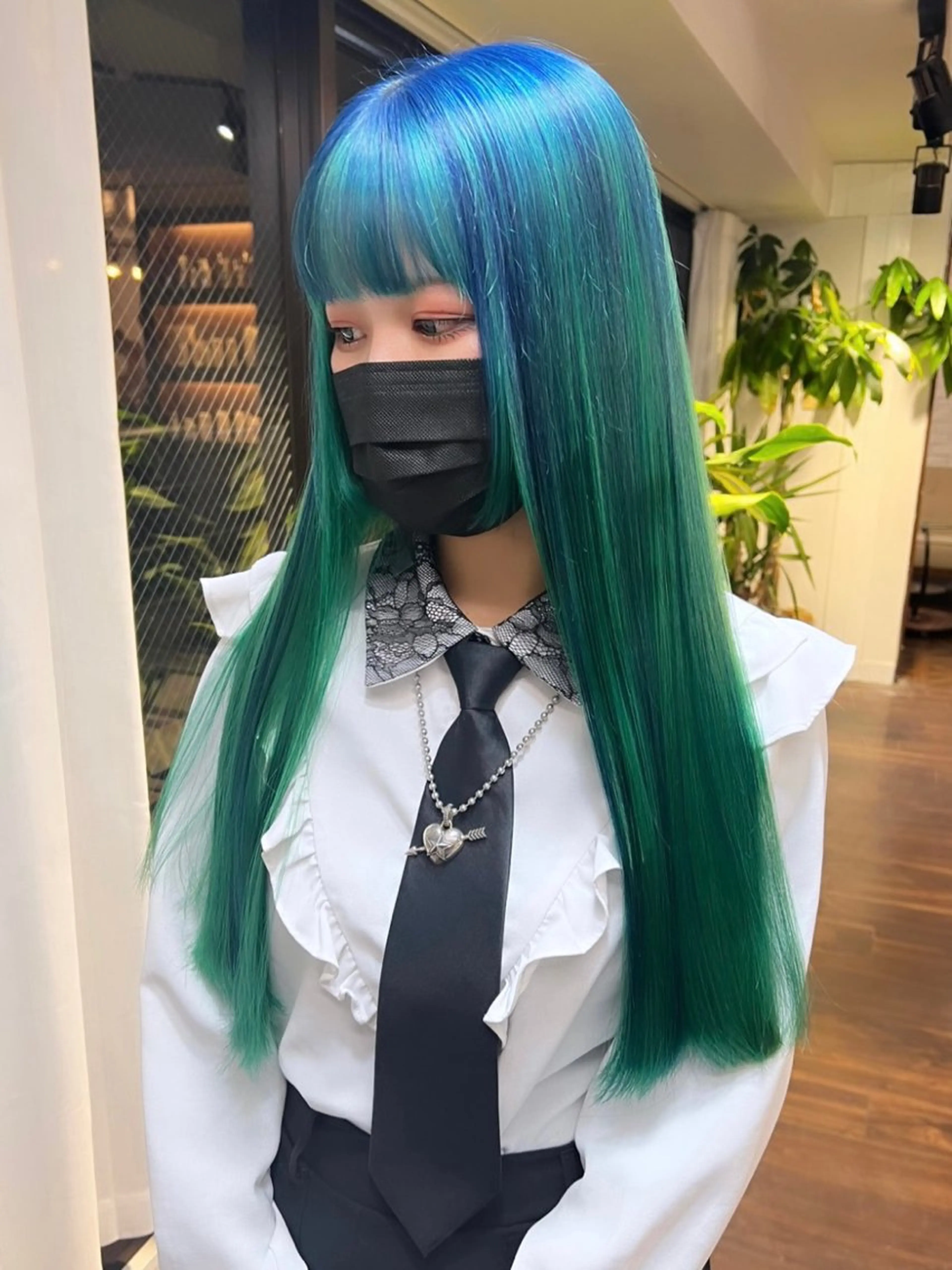 ロング カラー ブリーチ ケアブリーチ 透明感カラー デザインカラー ダブルカラー ハイトーン/ボブ 🎀sonokaのヘアスタイル