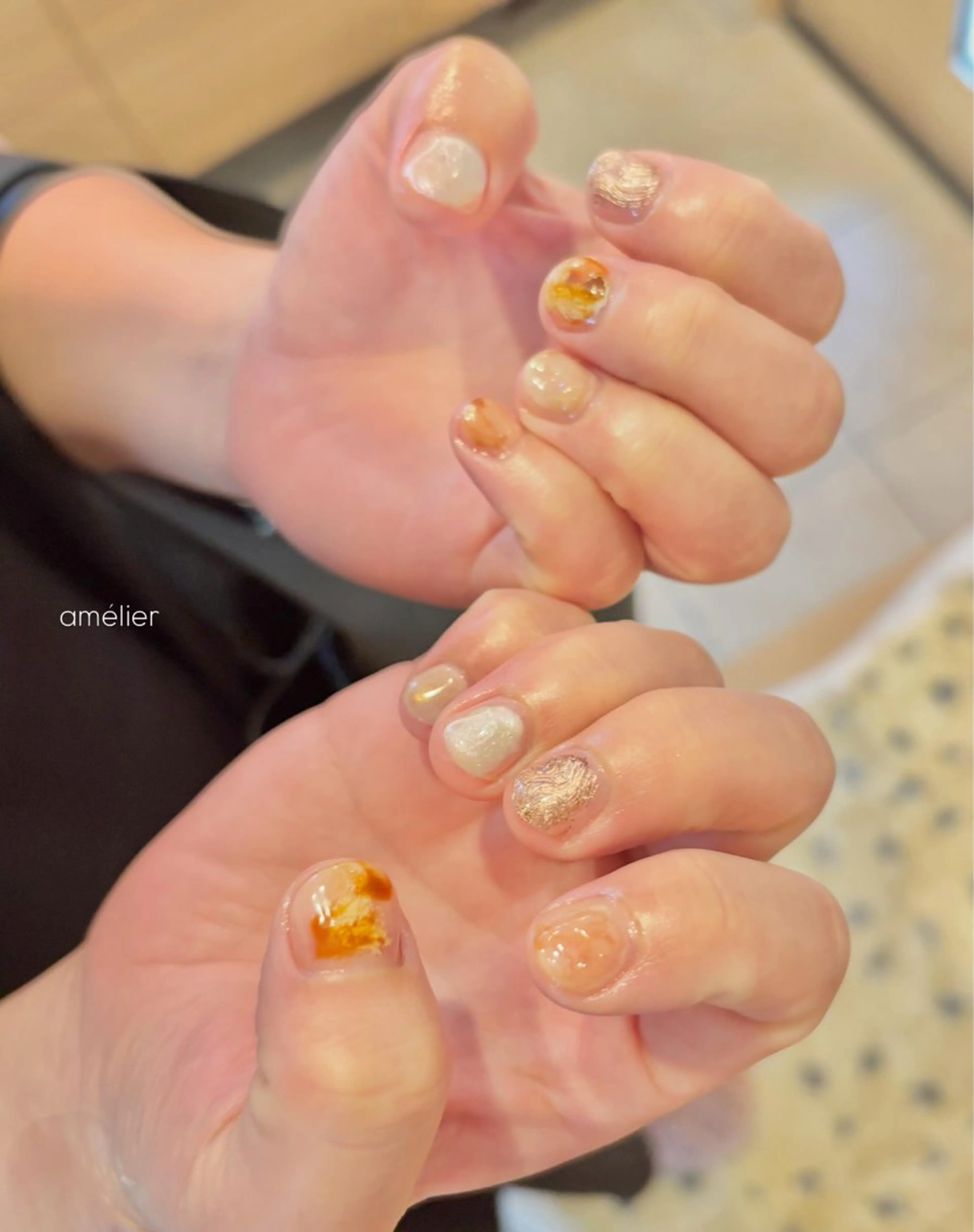 ネイル ニュアンスネイル ハンドネイル amélier ꕁアメリエꕁのネイルデザイン