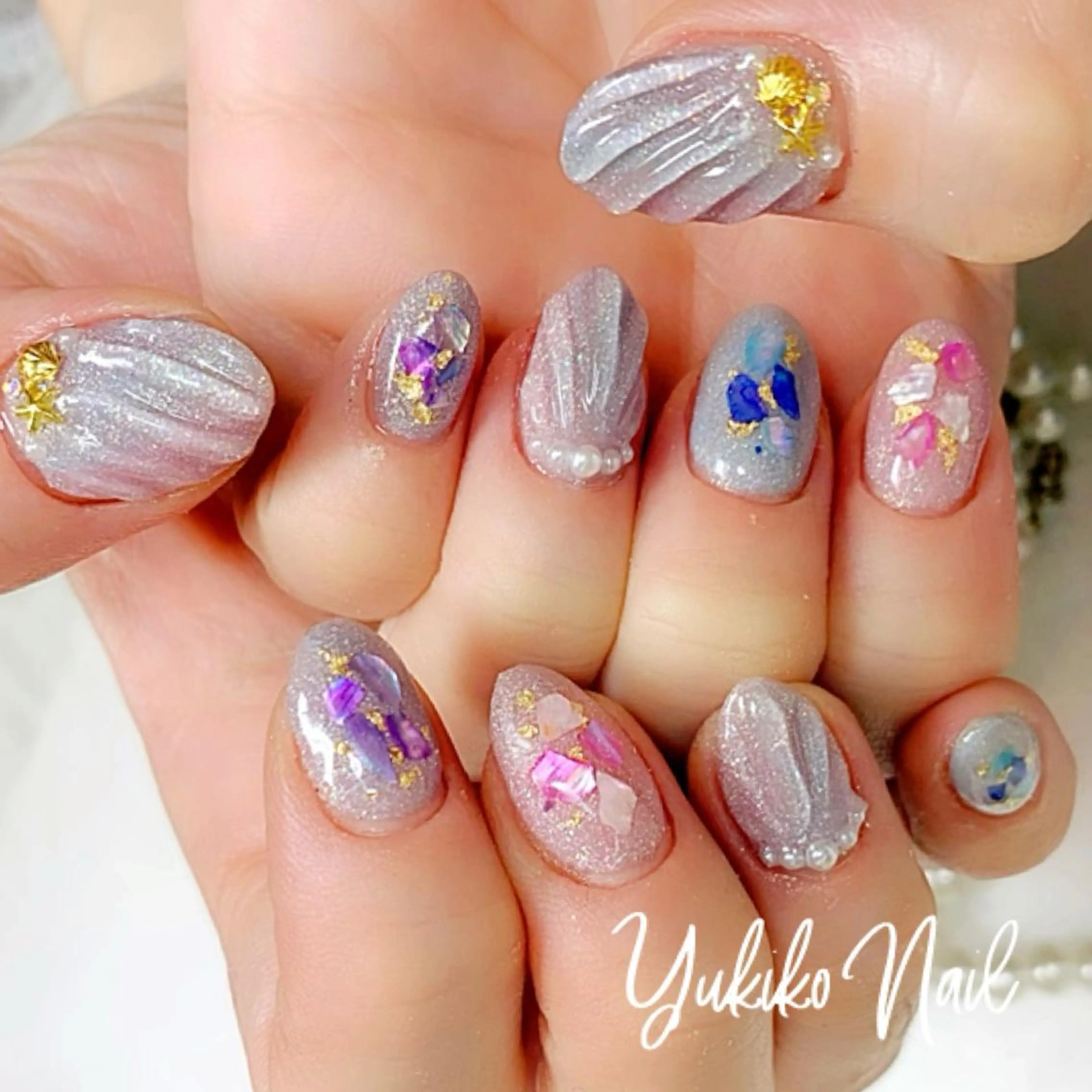 ネイル アートネイル 持ち込み ハンドネイル ユキコ ネイルのネイルデザイン