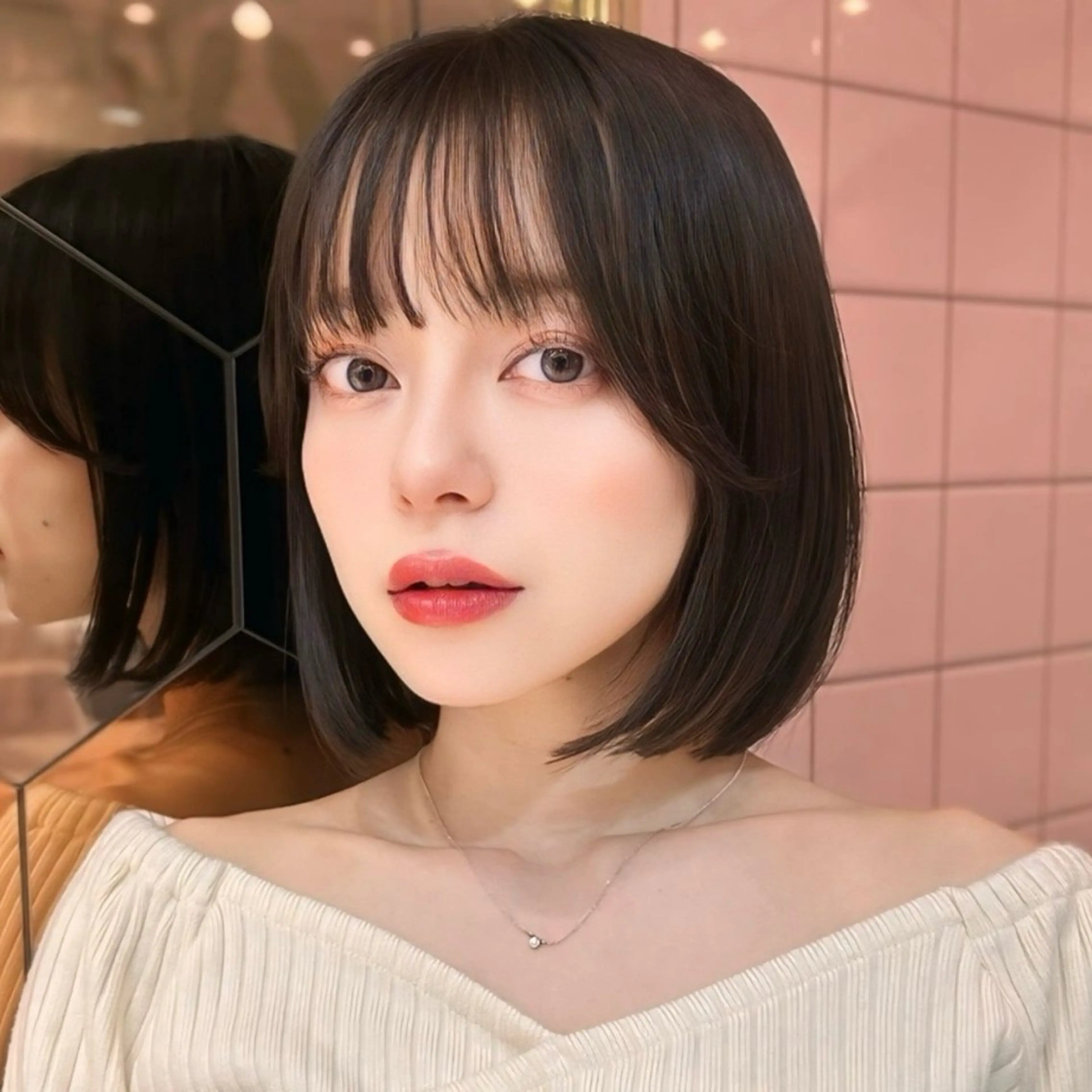 ショート ボブ 新宿/韓国ヘア kurea🎀のヘアスタイル