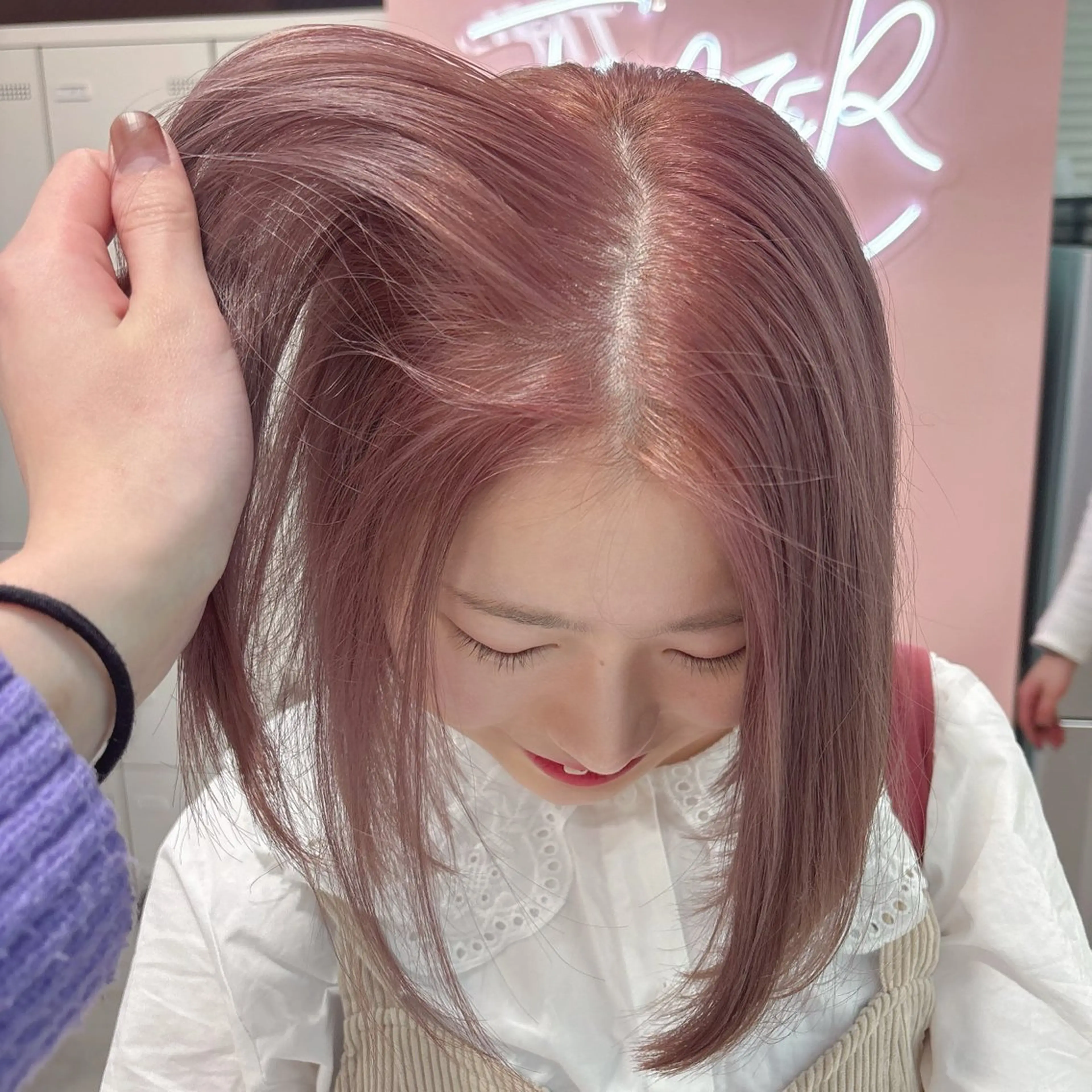 カラー ヘアカラー トリートメント Wカラー/暖色/べ ージュりく©︎🐝のヘアスタイル